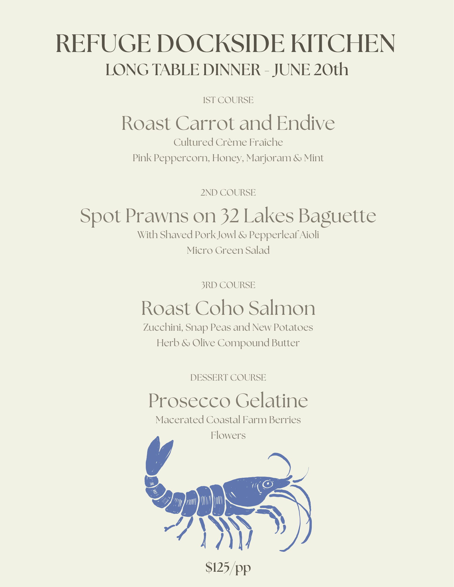 LONG TABLE DINNER 