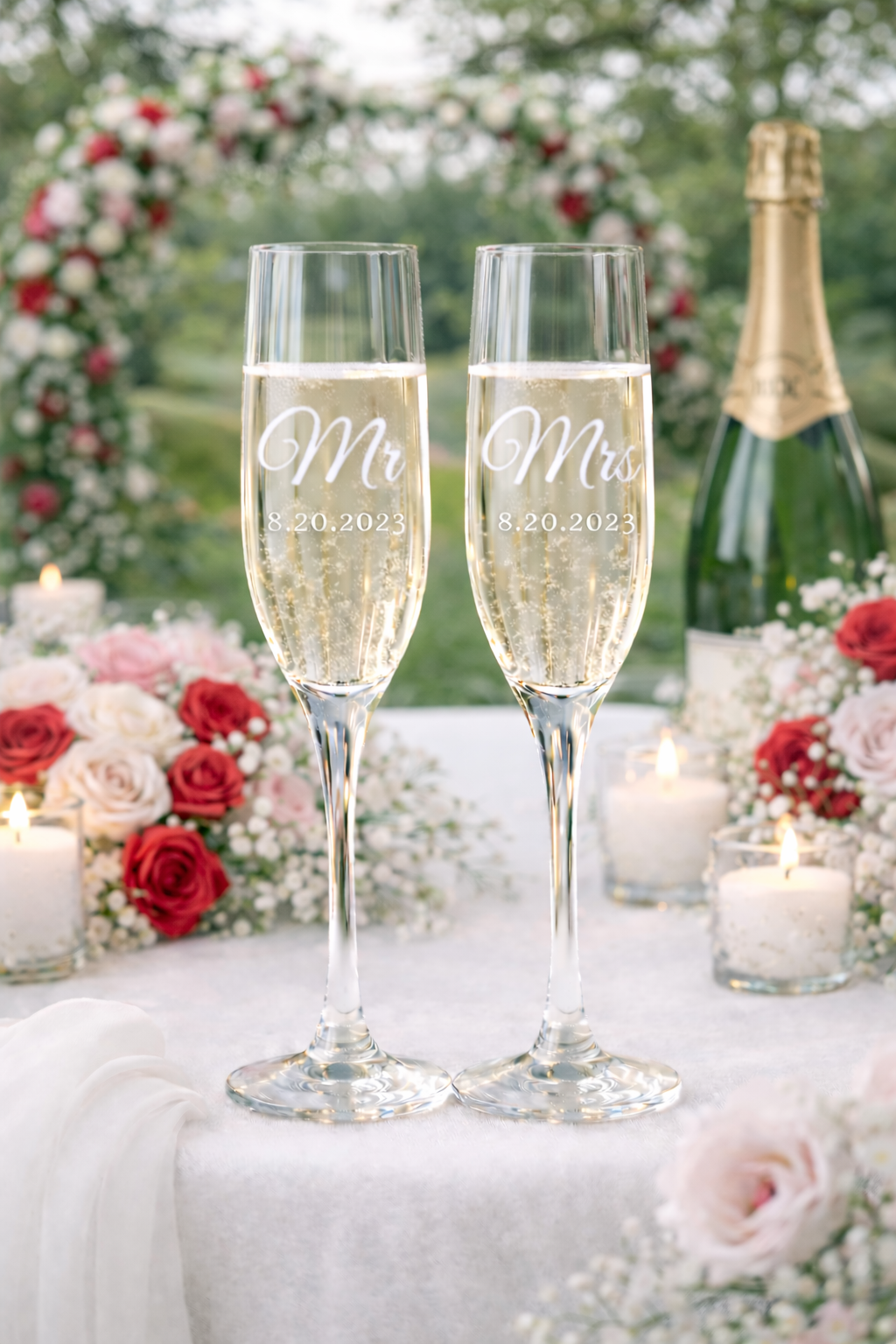 1b. Mr and Mrs Elegant Script with Dates in the Garden.png
