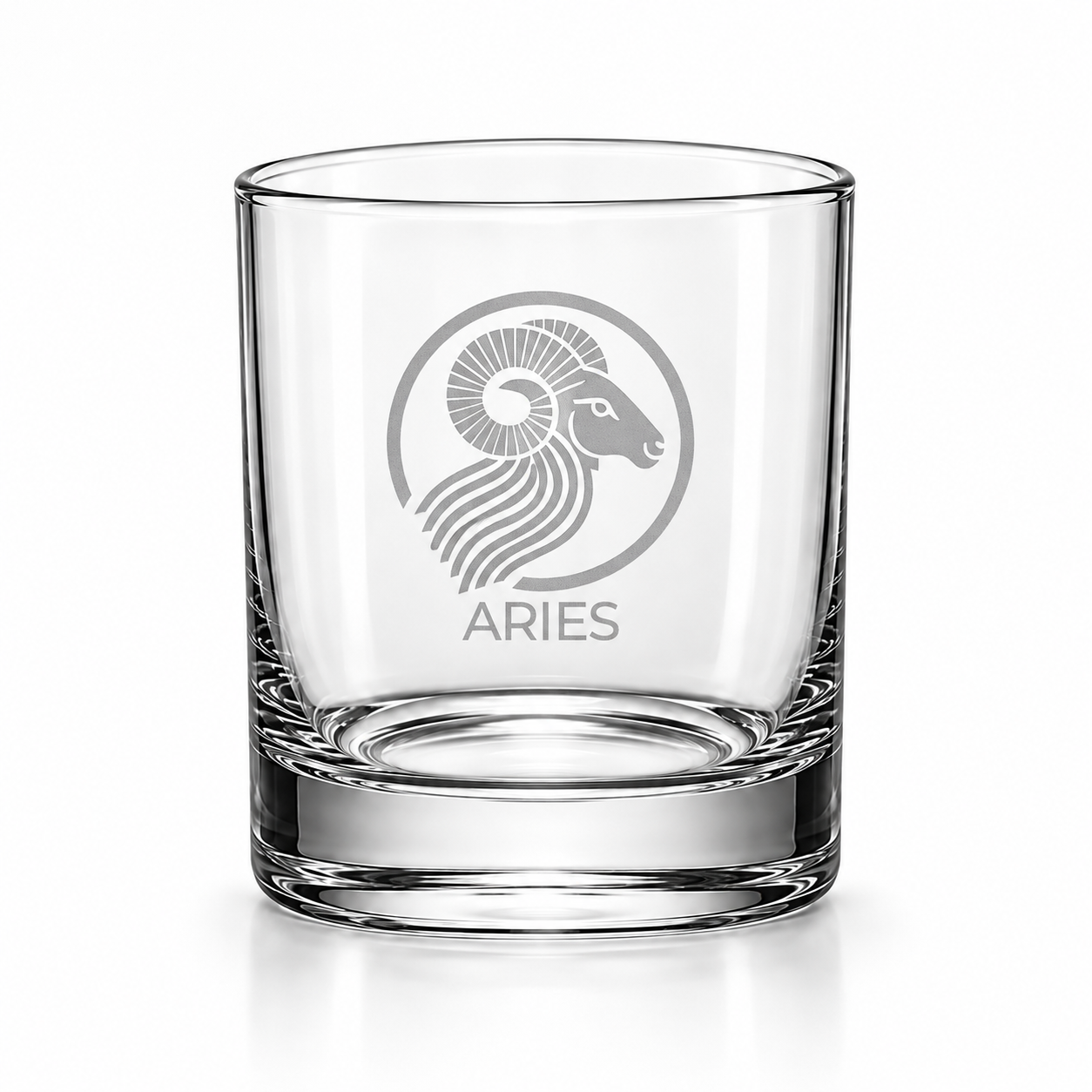 Aries Modern Zodiac Whiskey Glass