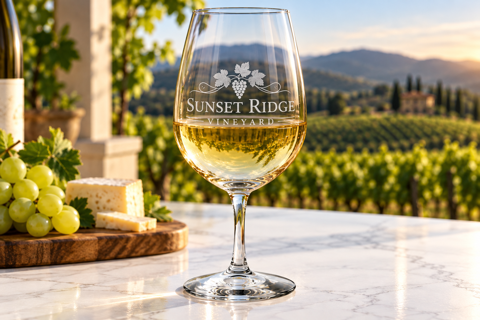 Personalized Sand-Carved Wine Glasses – Custom Artwork