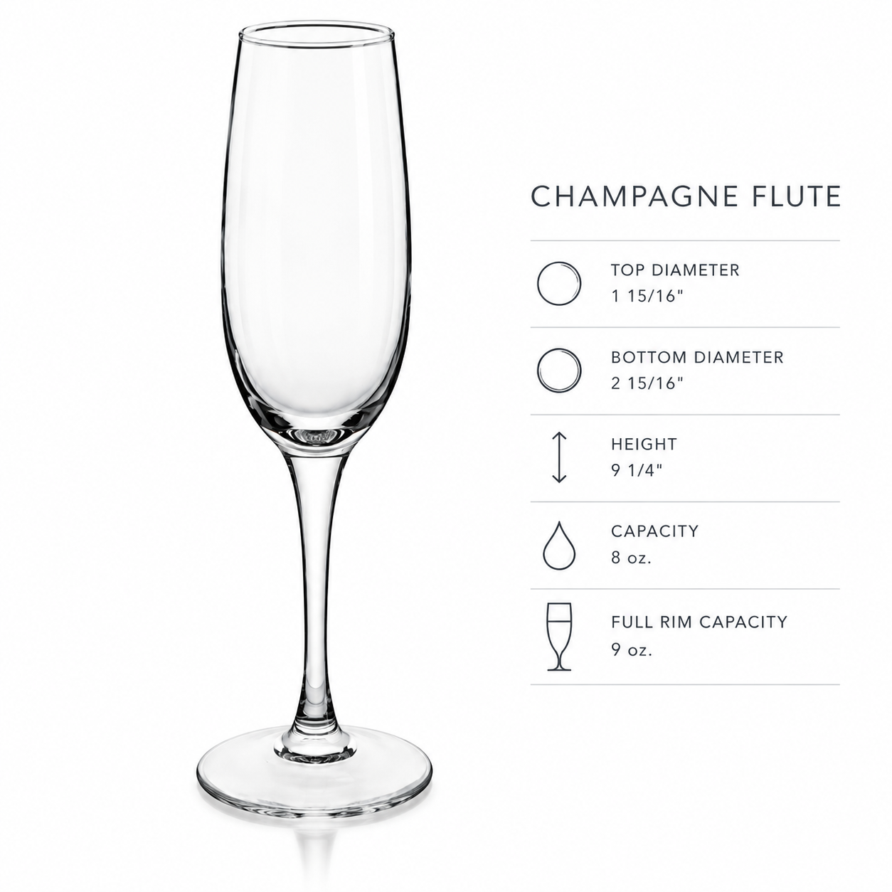Champange Flute 8oz Dimensions.png