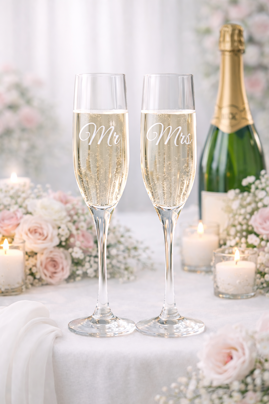 1. Mr and Mrs Head Table Flutes with Champagne.png