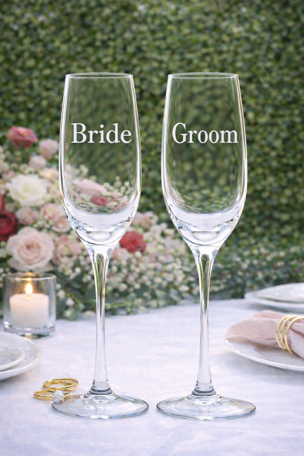6. Bride and Groom Modern Serif Flutes garden table.png