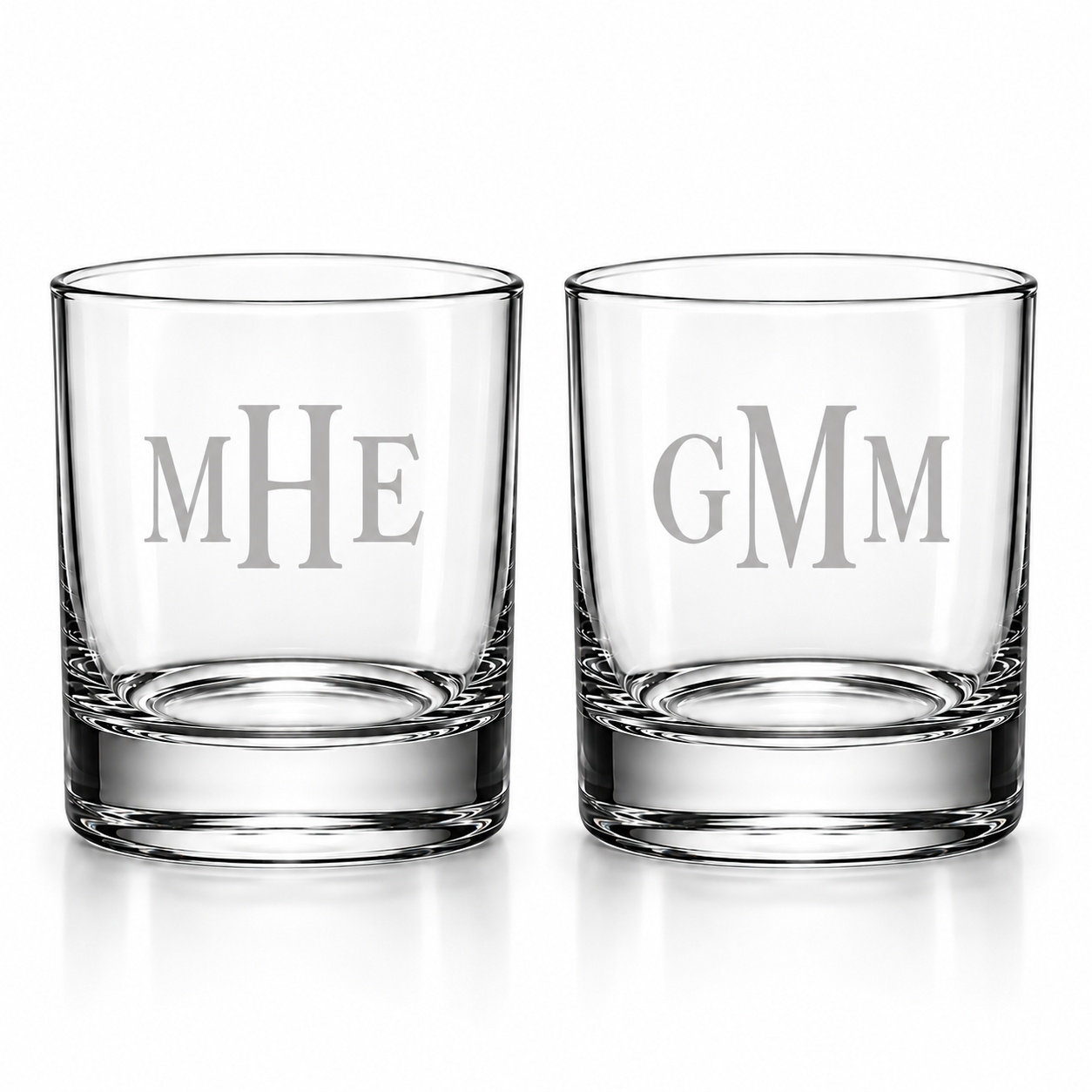 Classic Monogram Whiskey Glass Set
