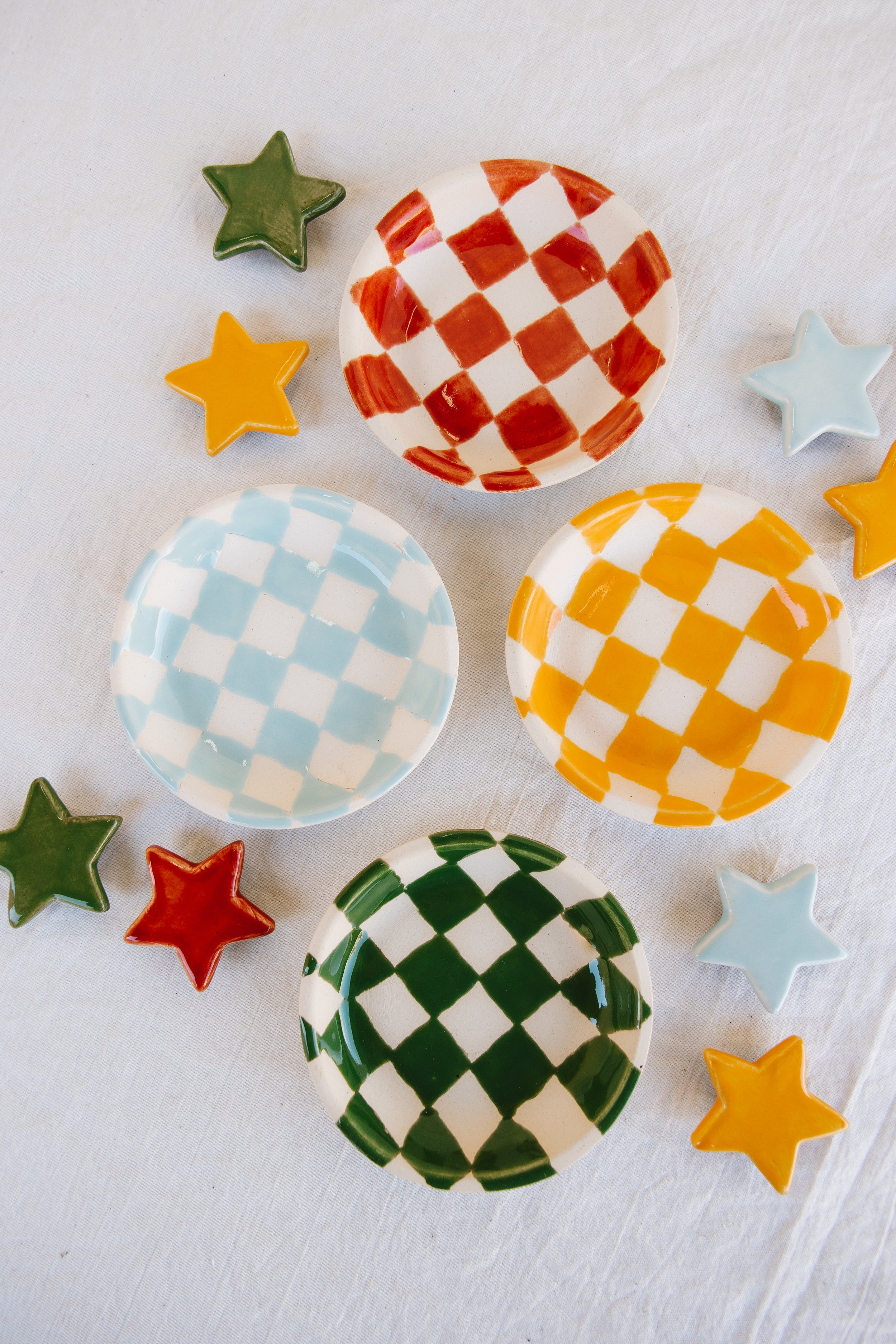 Checkered Trinket Dish