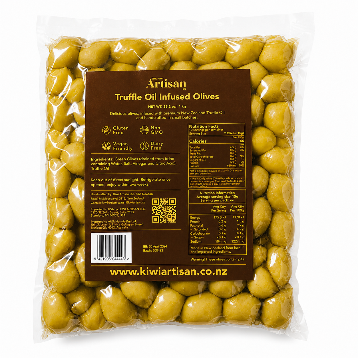 Truffle Oil Infused Olives 1kg