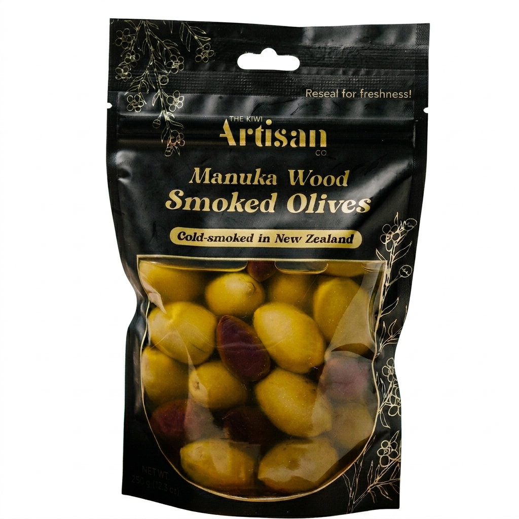 Manuka Wood Smoked Olives 150g
