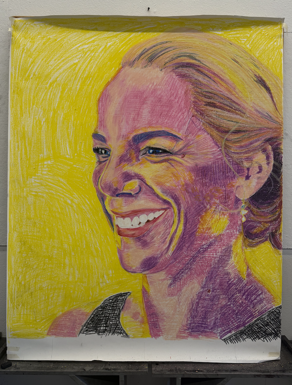 Portrait Study: Pastels, Color Pencil