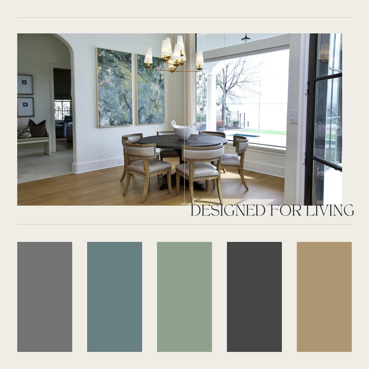 Designed for living.

A restrained, timeless palette sets the tone&mdash;while art offers a thoughtful contrast, bringing in color and individuality without overwhelming the space.

#RevivalLivingDesign #EstablishedDesign #TexasInteriorDesign #Intent