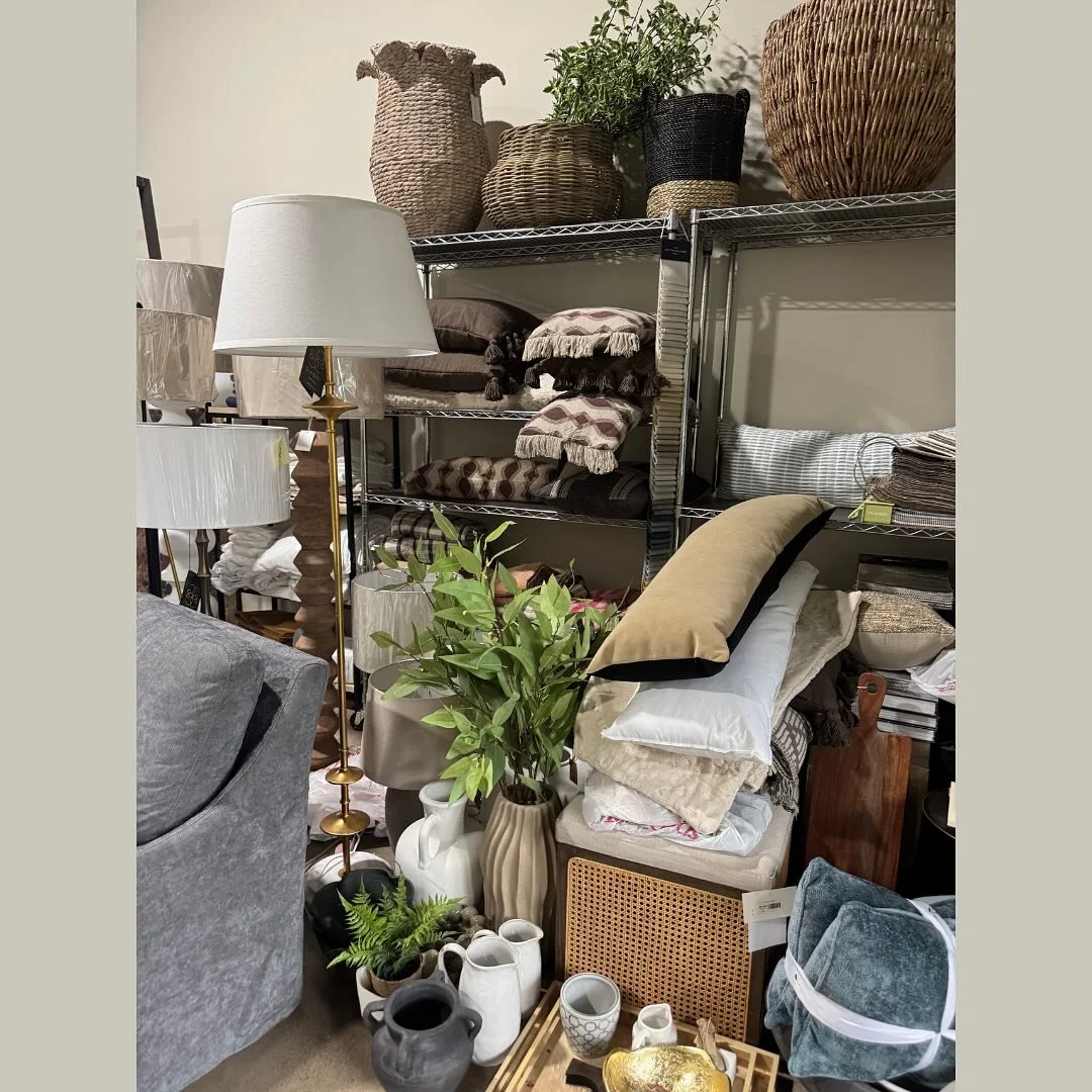 The calm before the install. 🤎 June is packed with exciting projects, and we can't wait to turn these piles of beautiful pieces into homes that feel collected, warm, and lived in.

#RevivalLivingDesign #EstablishedDesign #TexasInteriorDesign #Intent