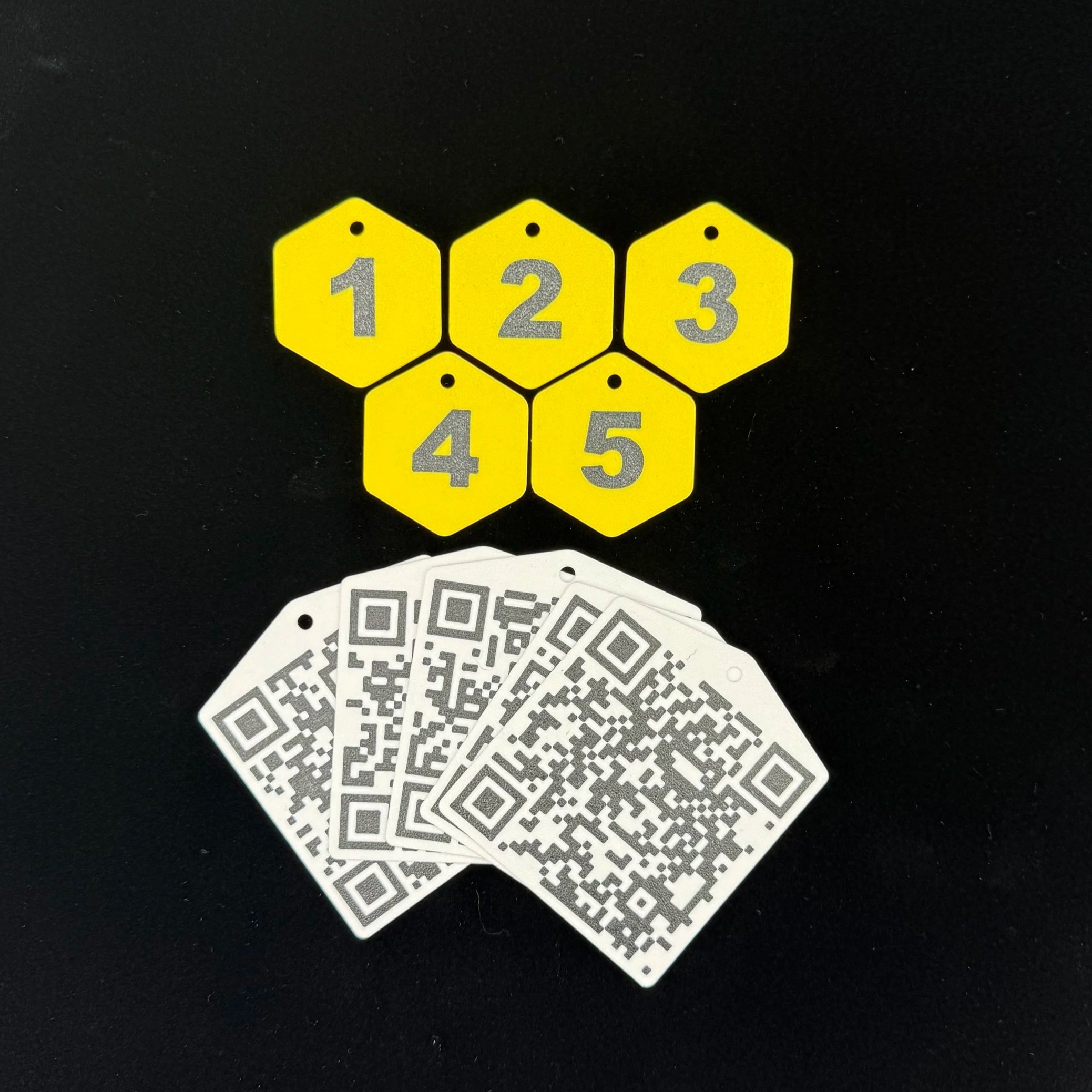 Hive Tag Bundle (Numbers + QR)