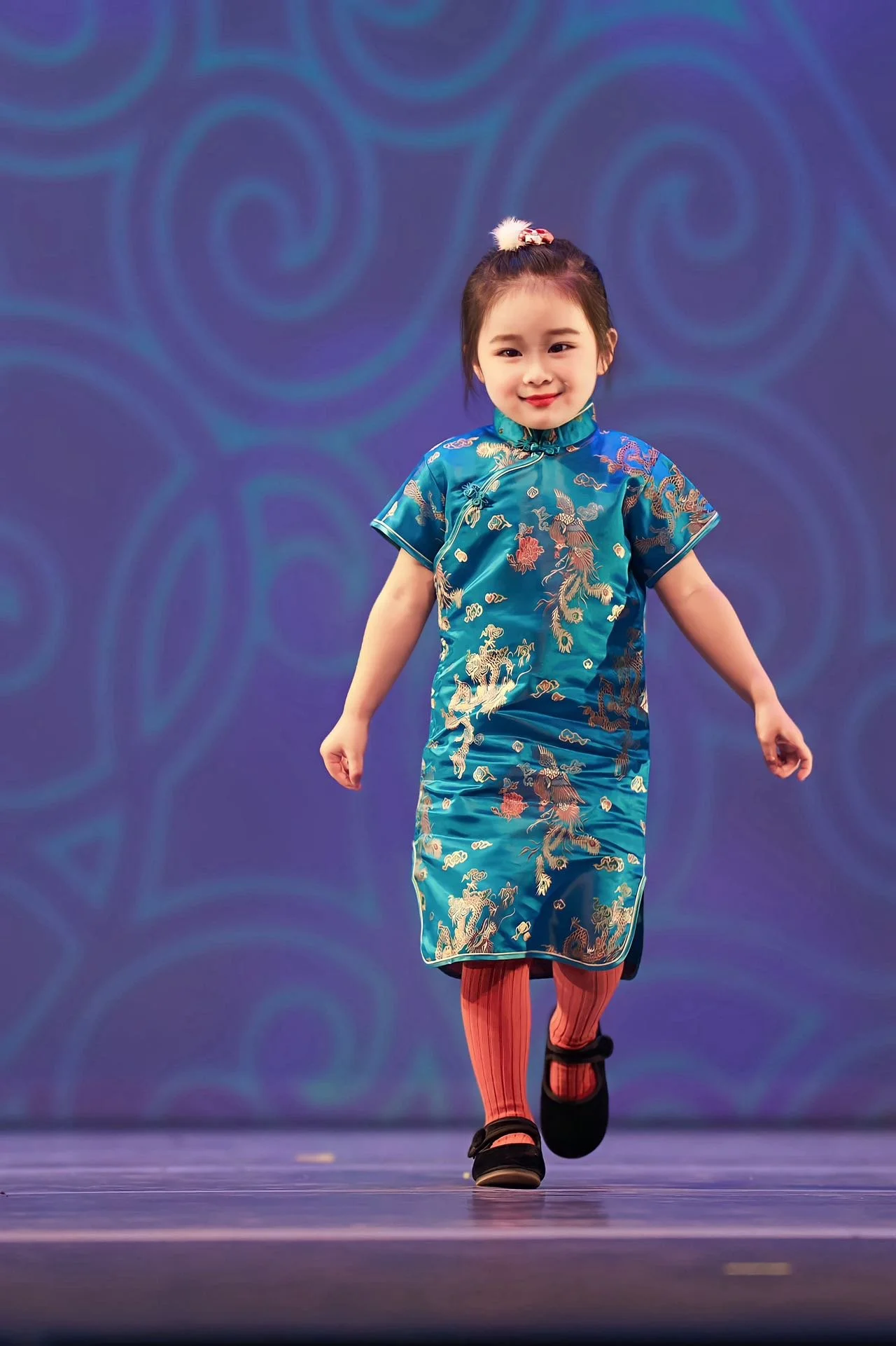 Brielle's first stage show · Age 3