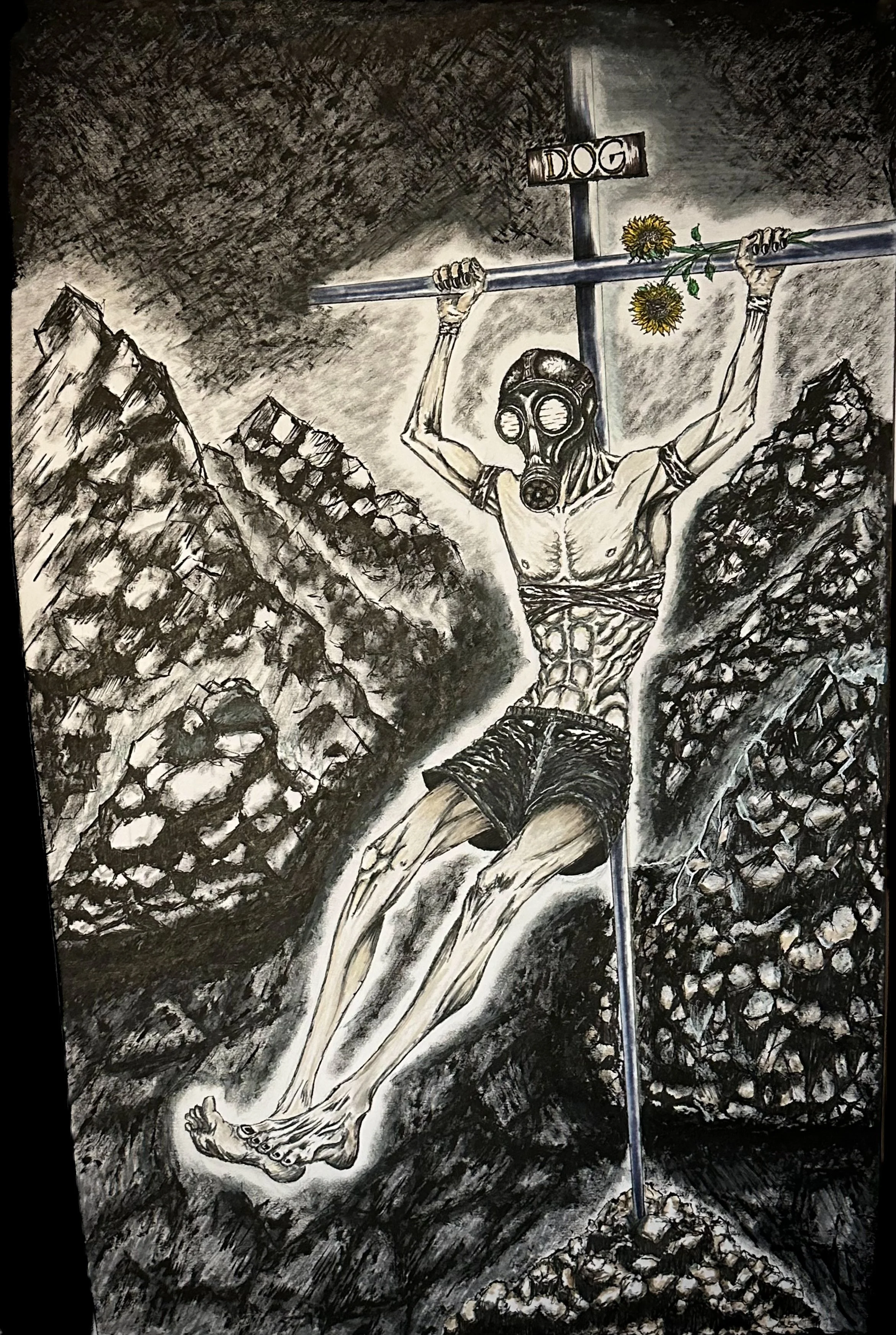 "One Sunflower"
2026 Ink on paper 50 x 70 cm
Original drawing - available