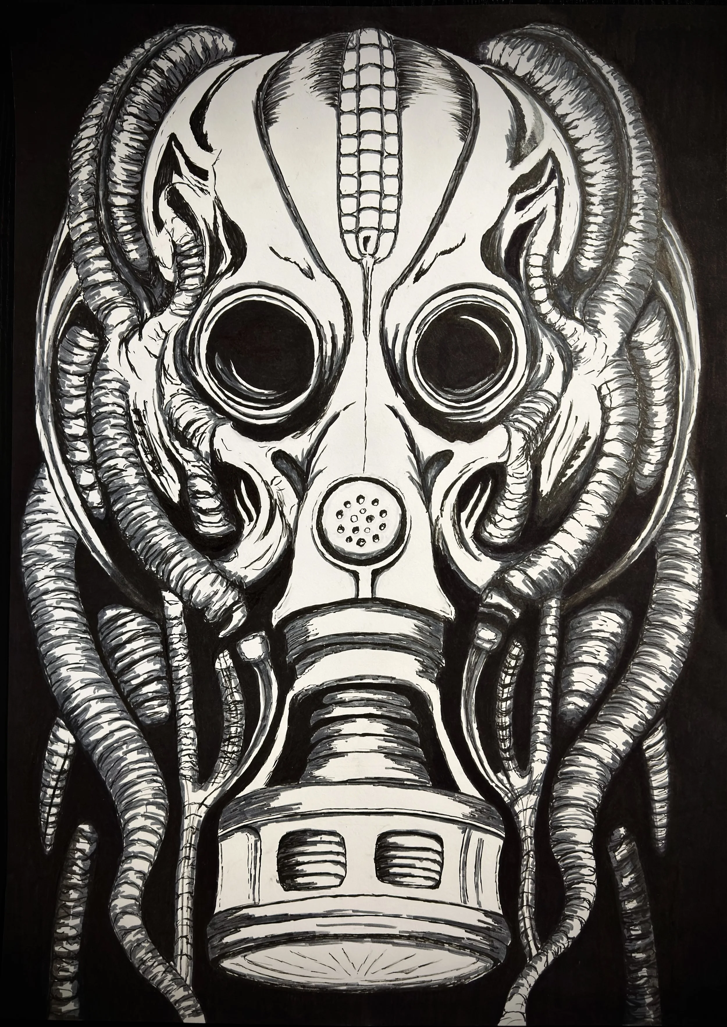 "In Your Head"
2025
Ink on paper
50 x 70 cm
Original drawing - not available 