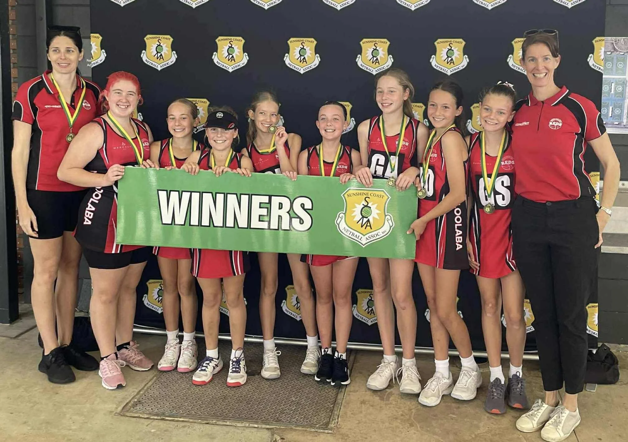 Mooloolaba Reds team winners at SCNA