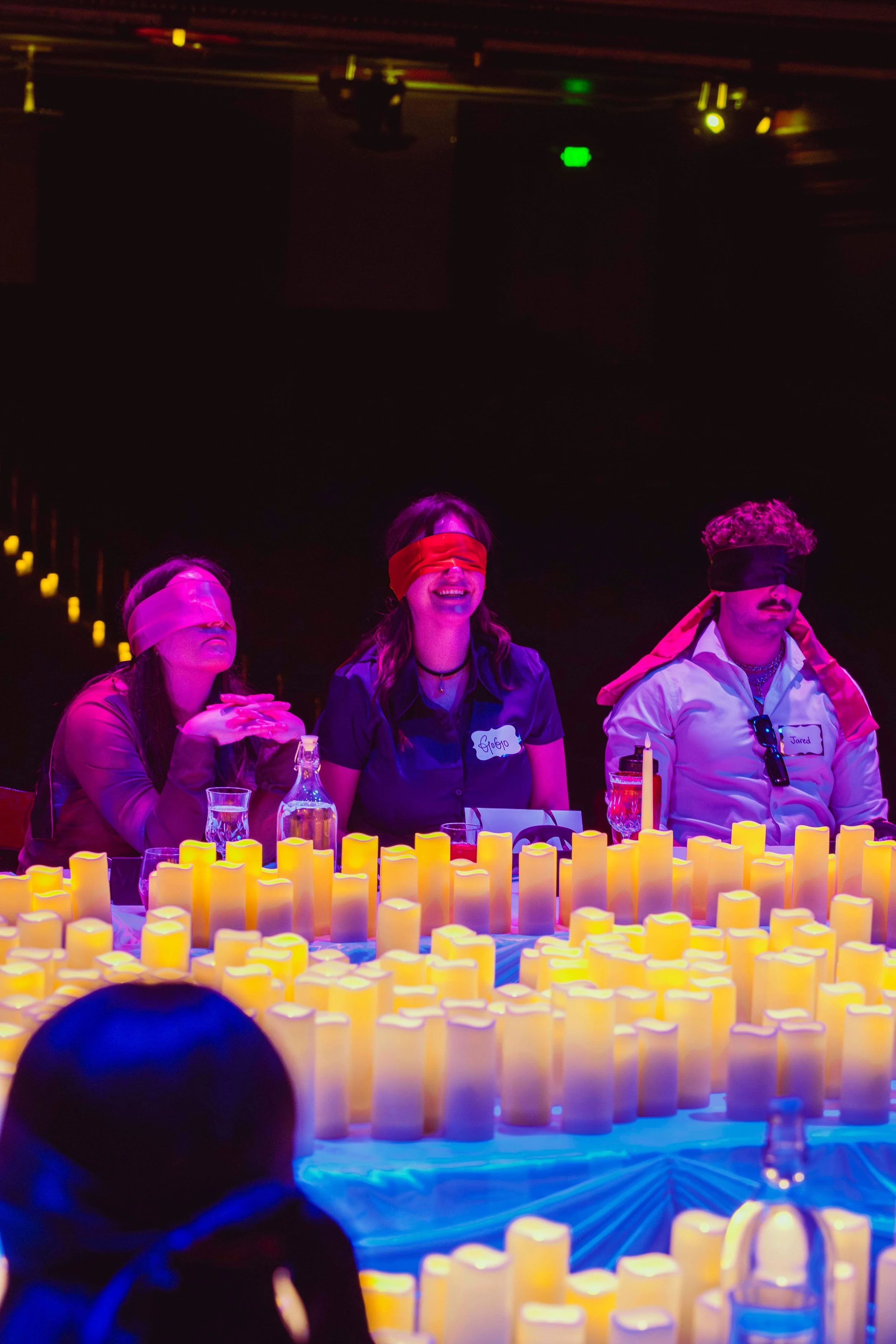 Guests participate in a signature Curtain Call challenge at the historic The Million Dollar Theater, blending immersive storytelling, social strategy, and real-world connection in one of Los Angeles' most unique live experiences.