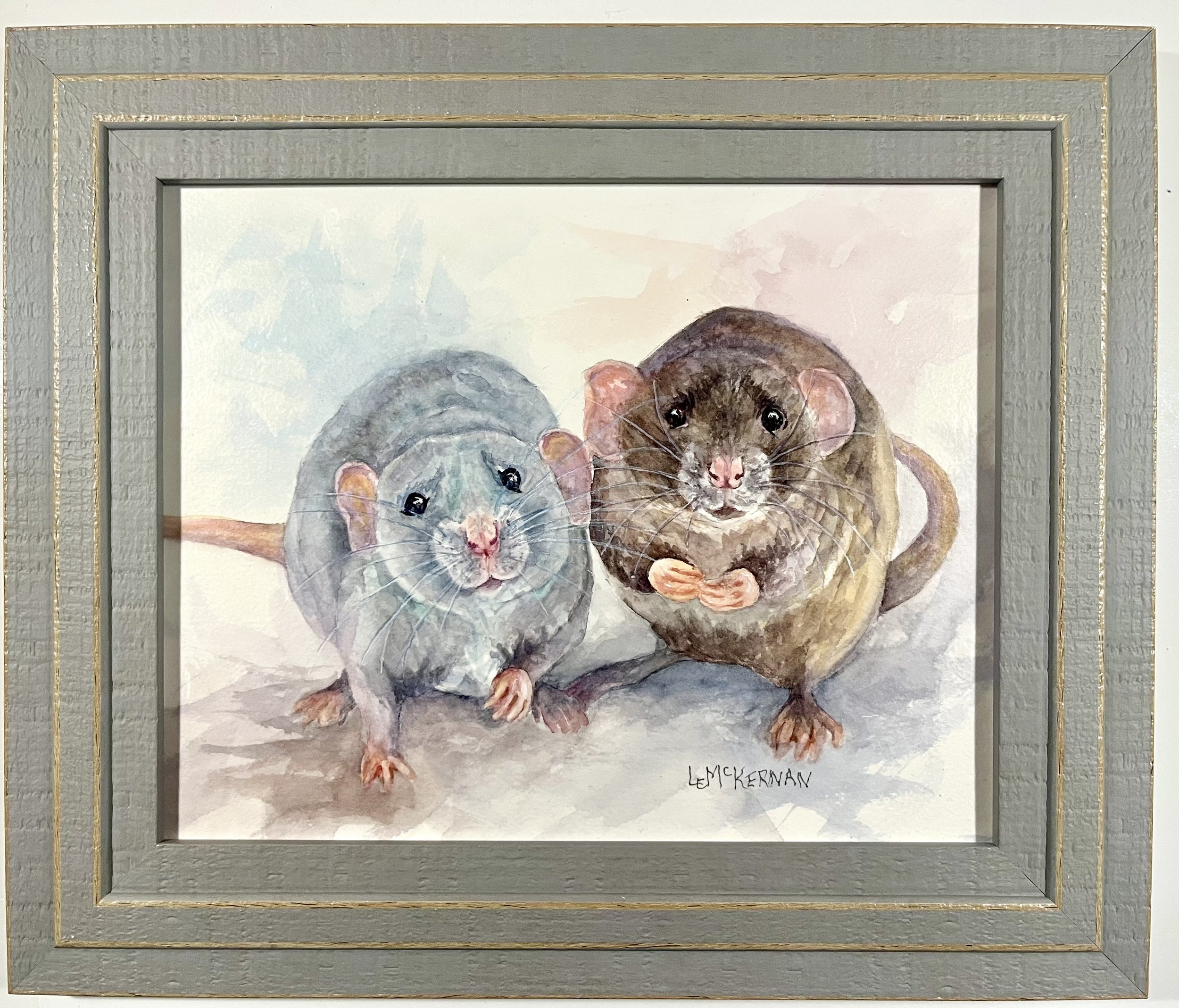 Please, Sir; We Want Some More 
Waxed watercolor on paper 
Wood panel 
8x10