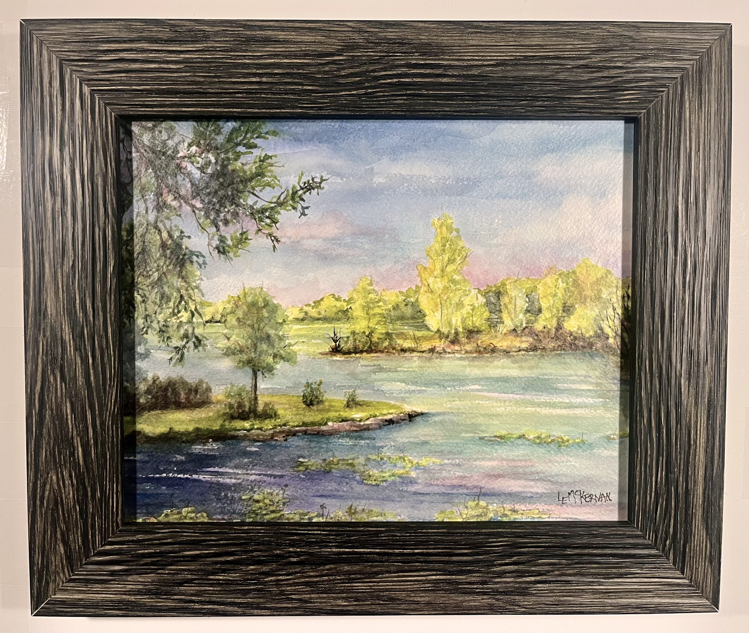 Last Evening Light 
Waxed watercolor on paper 
Wood panel 
8x10
