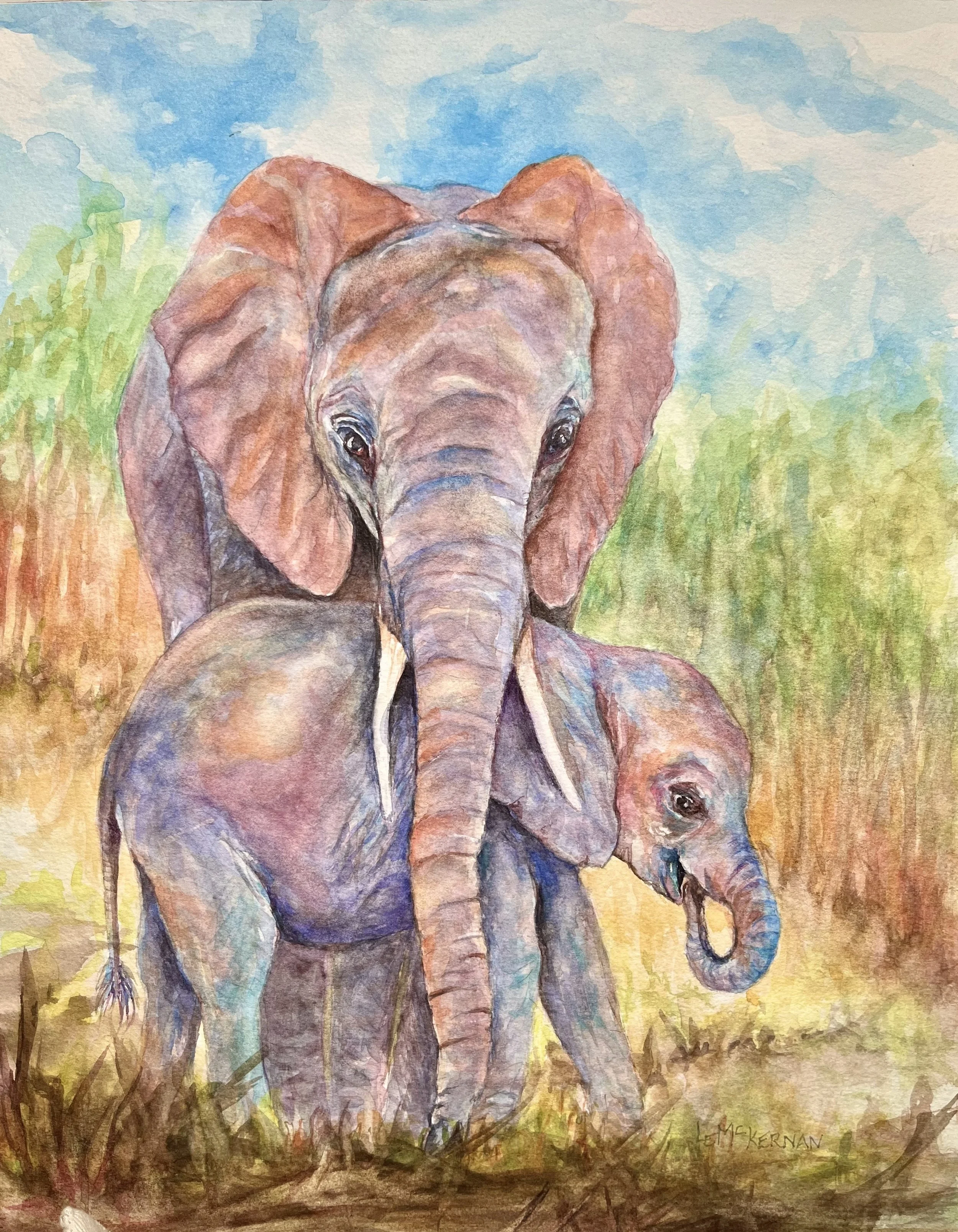 A Mother's Love
Waxed watercolor on paper
Cradle Board 14x11
$75