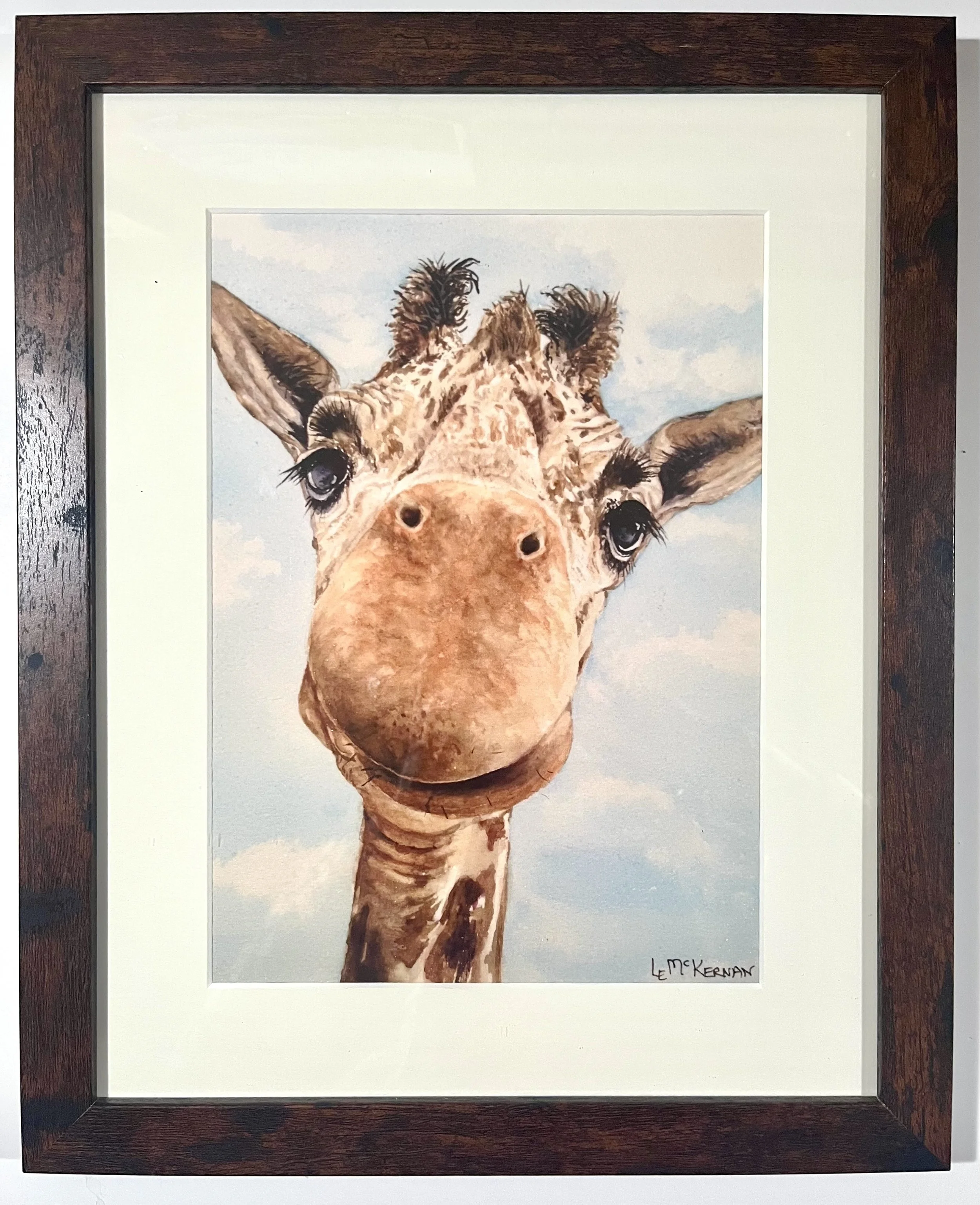 Head in the Clouds
Watercolor Giclée PRINT 
Mat/backer board 10x8 framed to 14x11
$30