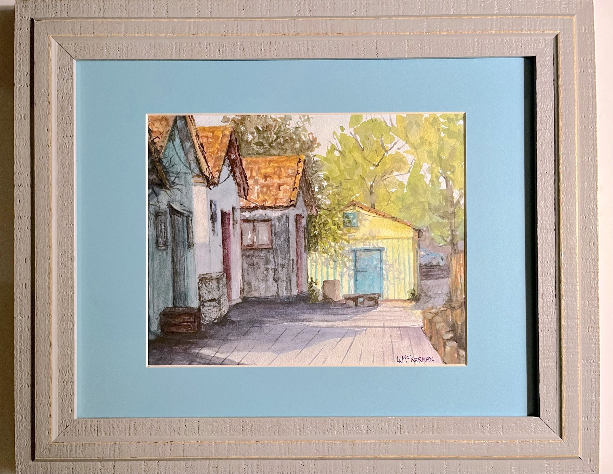 The Yellow Oyster Shack 
Watercolor on paper 
Mat/backer board 
8x10