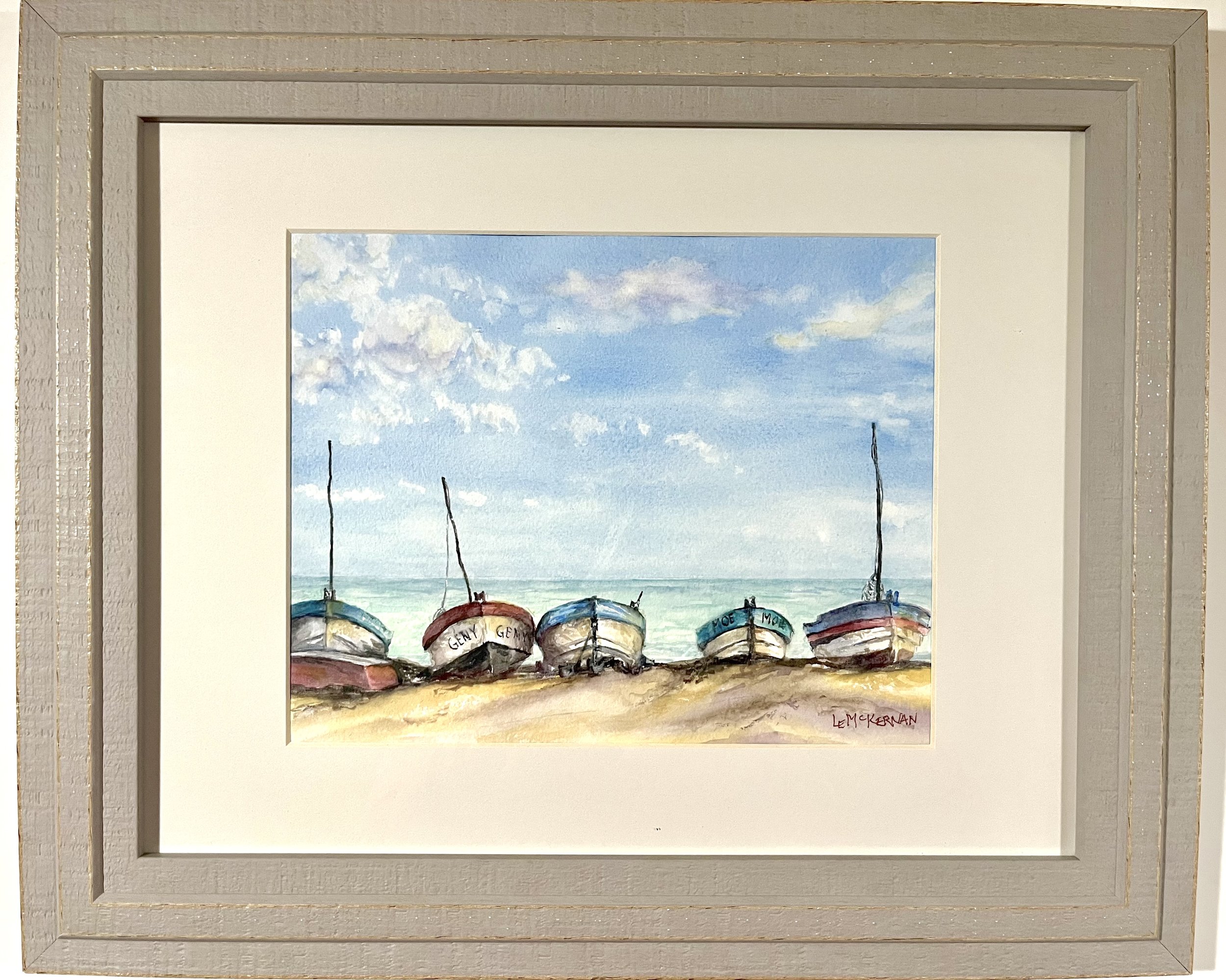 Siesta Time in Yucatan 
Watercolor on paper 
Mat/backer board 
8x10