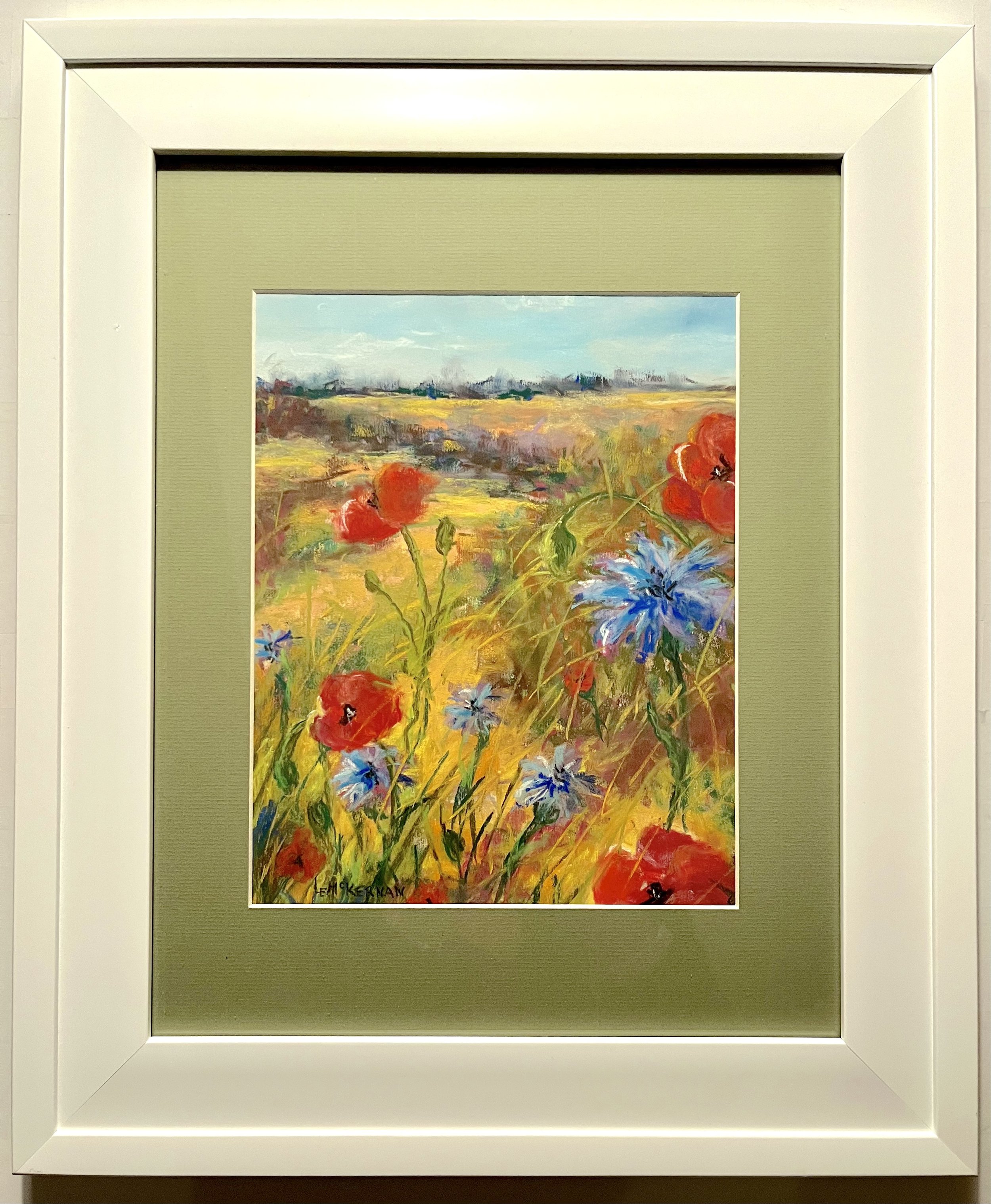 Wildflowers in Pastel 
Pastel on Pastelmat 
Mat/backer board 
11x8