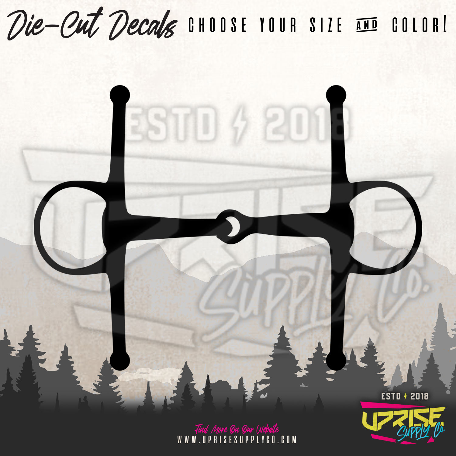 Full Cheek Snaffle // Vinyl Decals