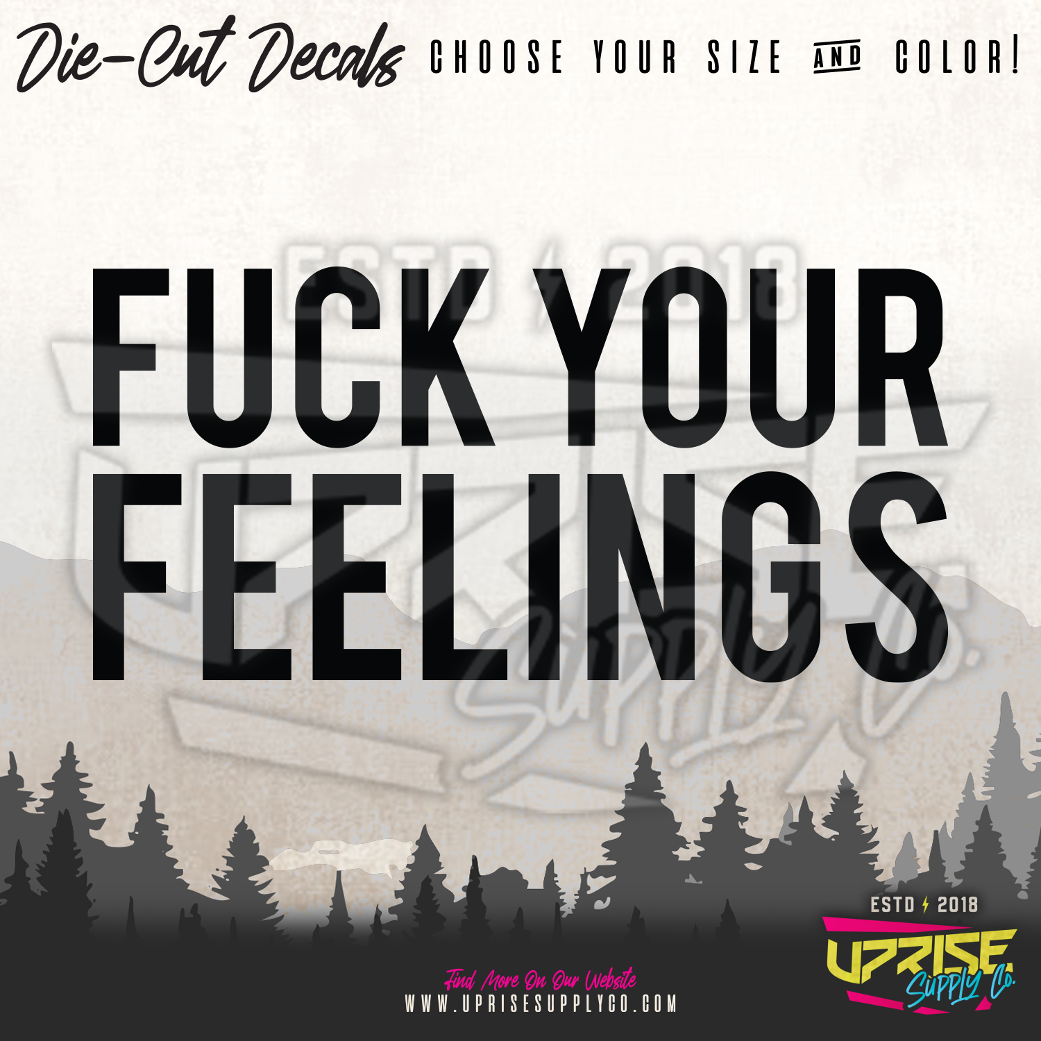 Fuck Your Feelings // Vinyl Decals
