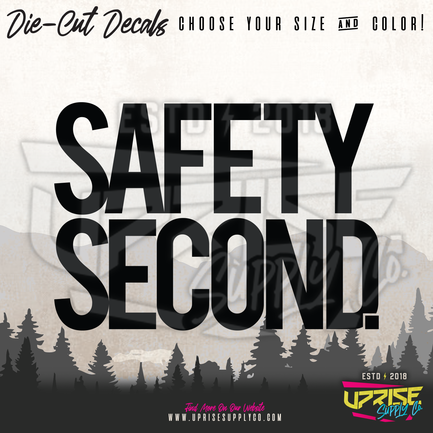 Safety Second. // Vinyl Decals