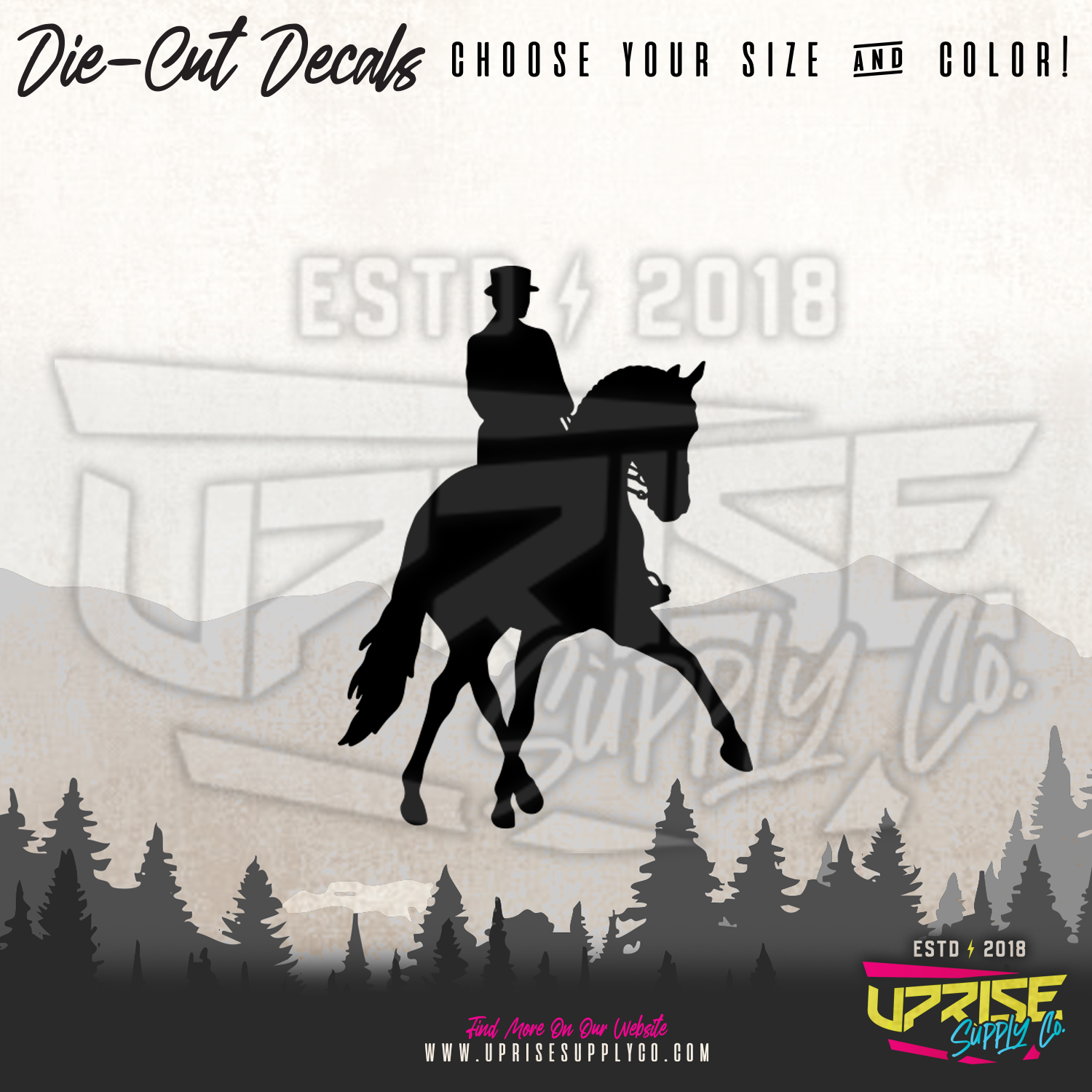 Dressage 3 // Vinyl Decals