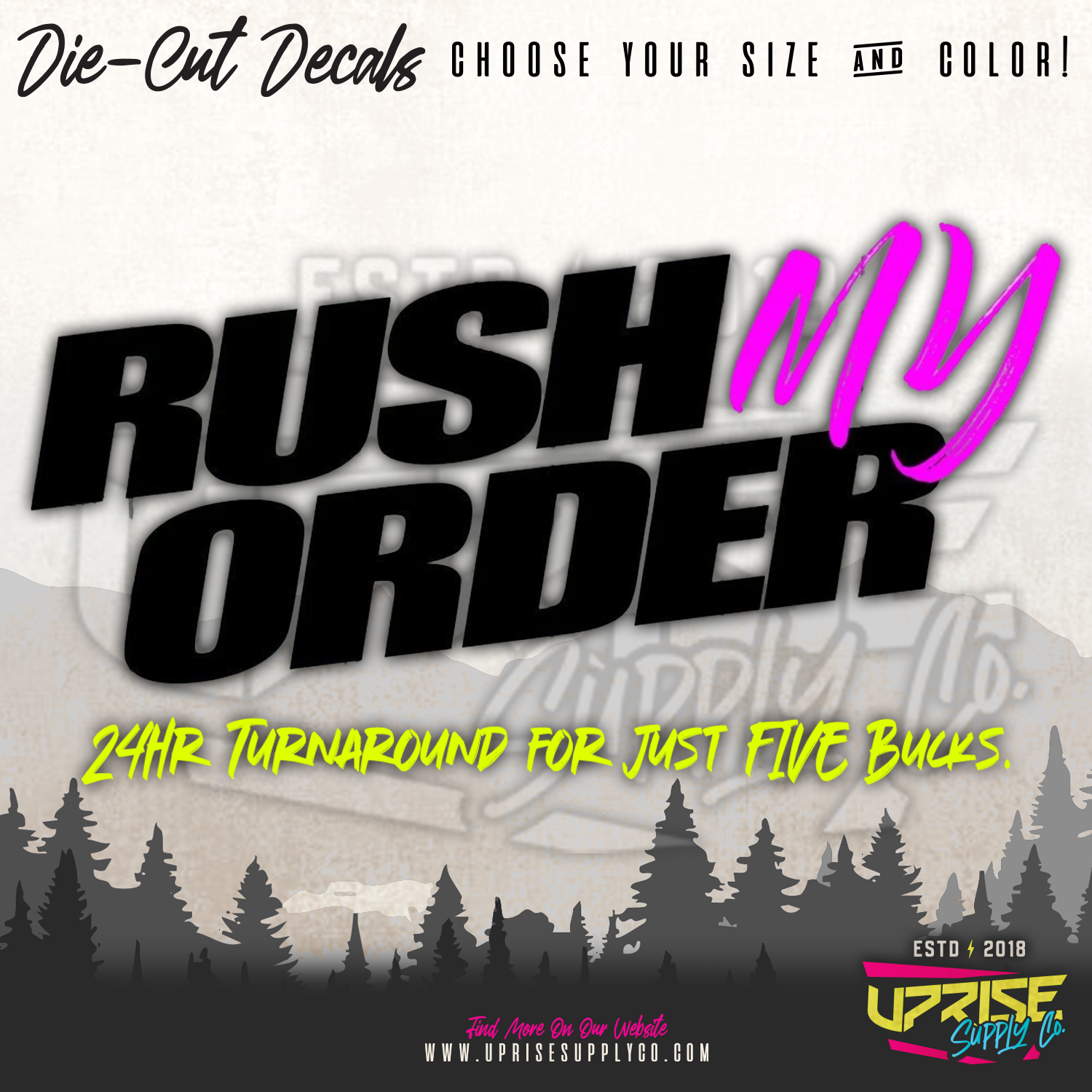 Rush My Order - 24Hr Turnaround