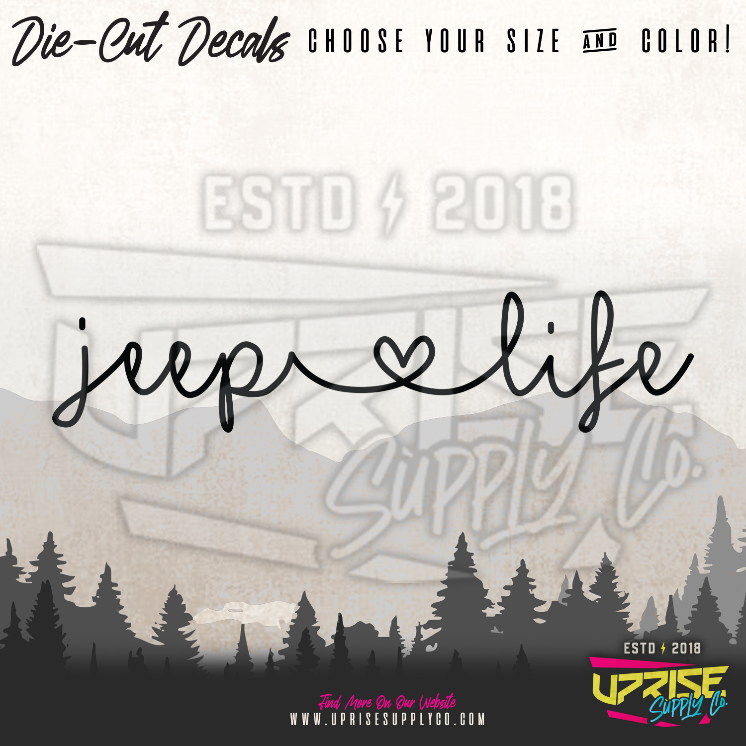 Jeep <3 Life // Vinyl Decals