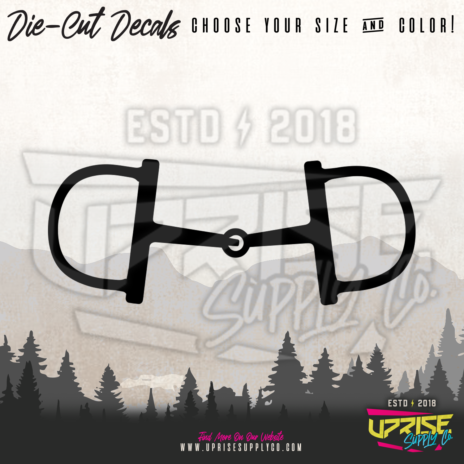 Snaffle Angled // Vinyl Decals