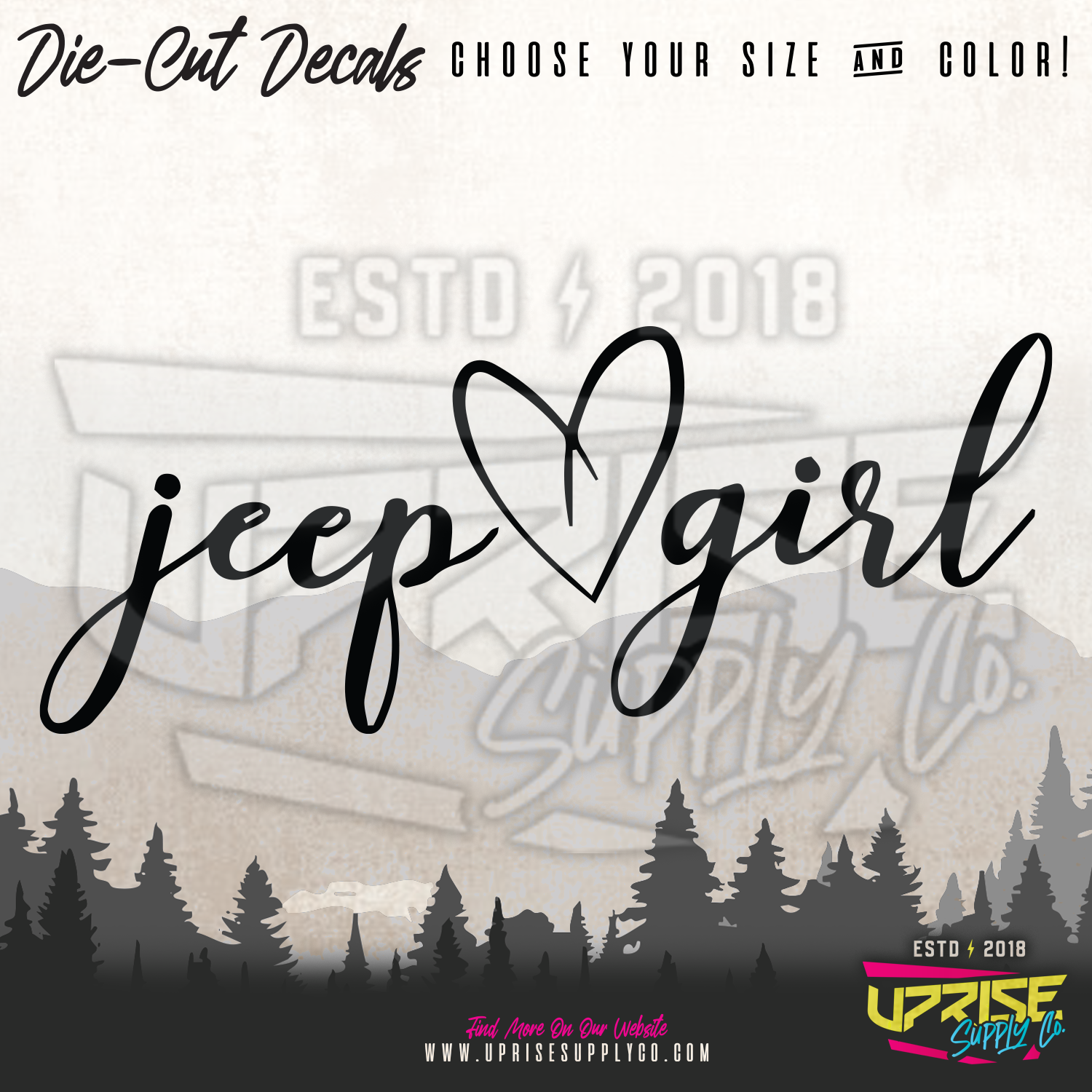 Jeep <3 Girl // Vinyl Decals