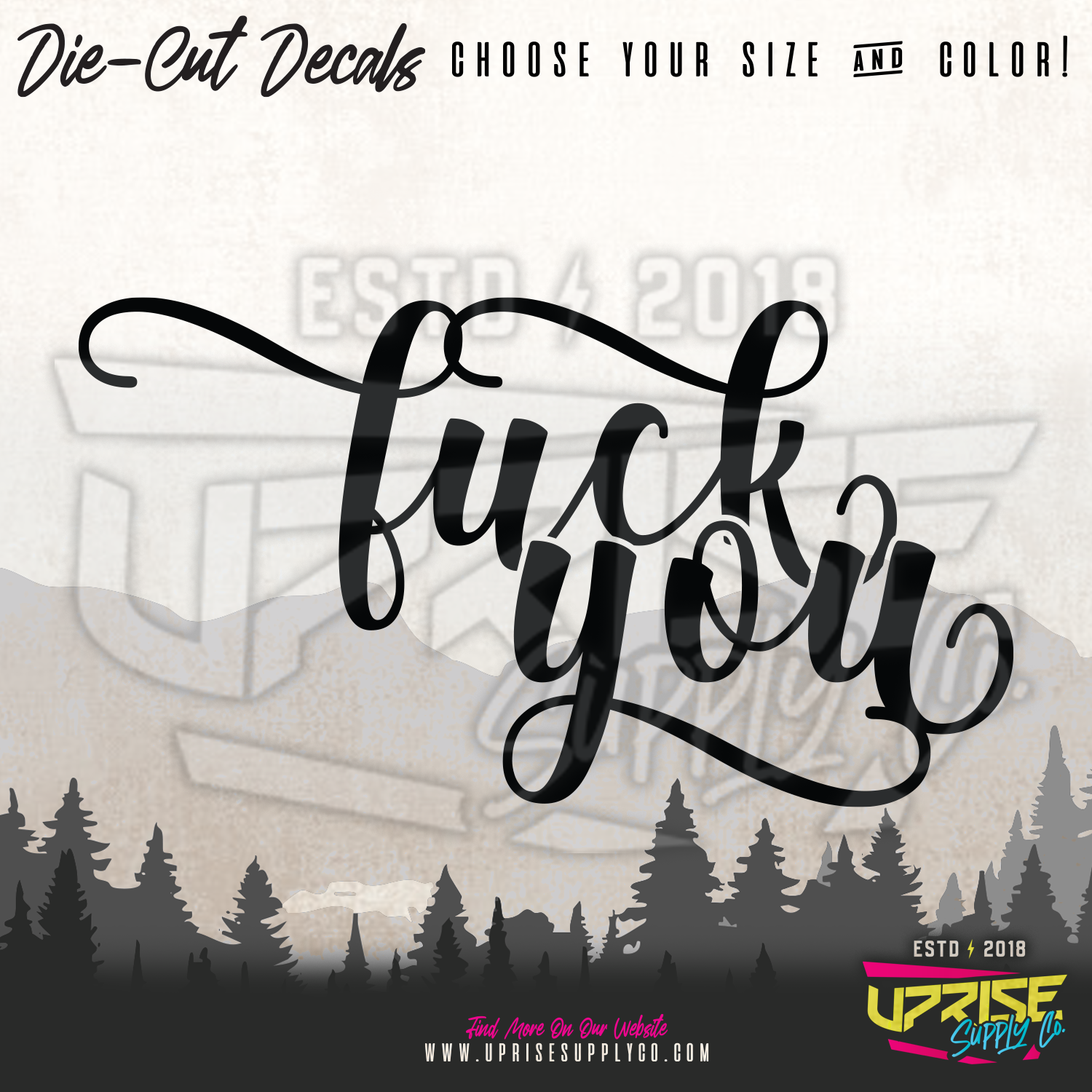 F You Script // Vinyl Decal