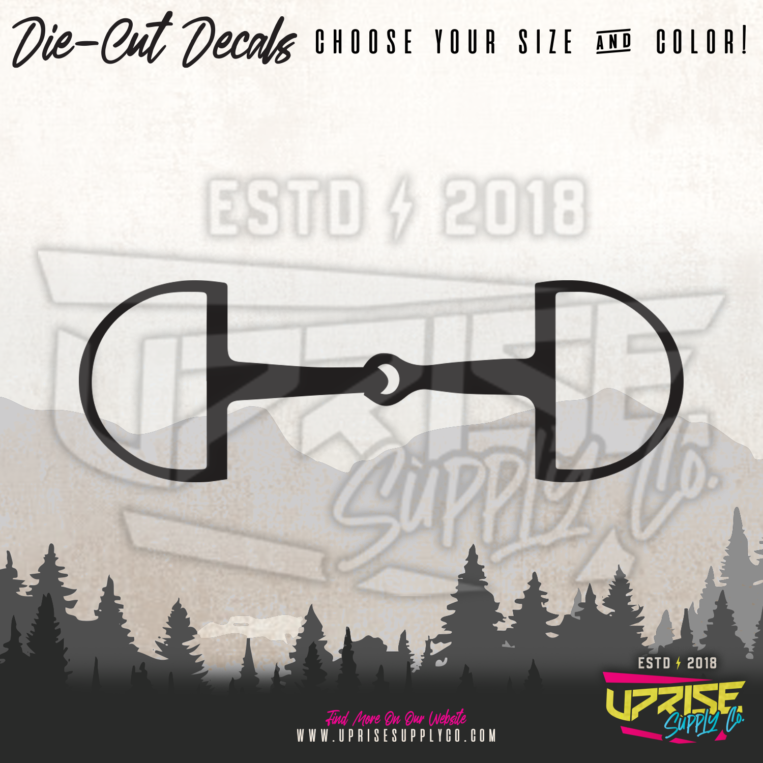 Dee Ring Snaffle // Vinyl Decals