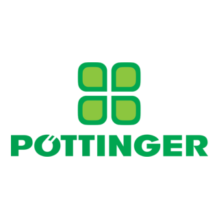 The logo of Pottinger featuring four green squares arranged to form a four-leaf clover, with the word 'POTTINGER' in green capital letters below.
