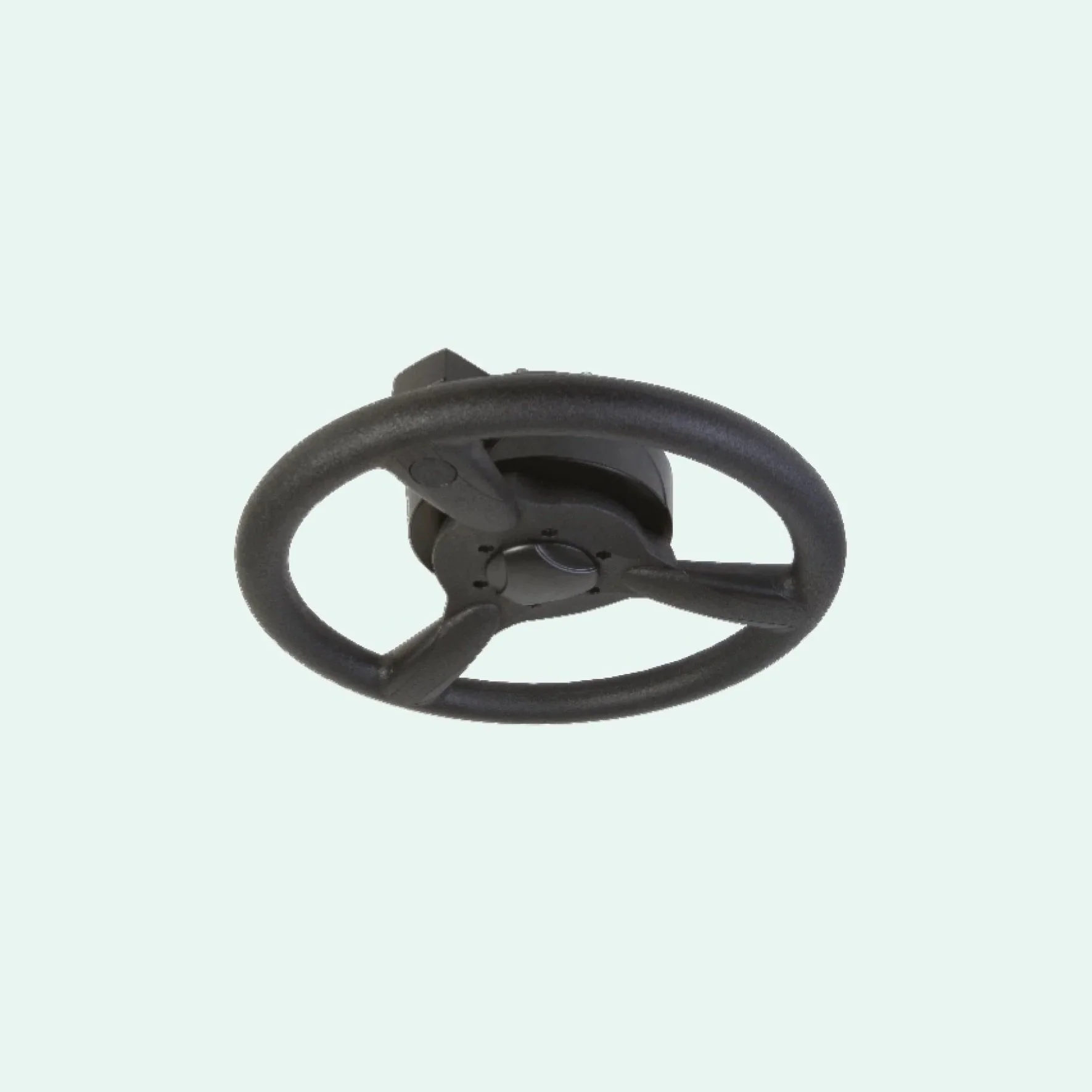 Black wireless Bluetooth headphones with a curved headband and ear cups