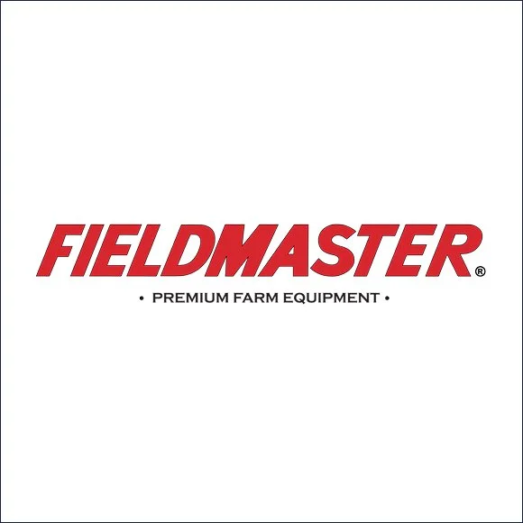 Fieldmaster logo with the tagline 'Premium Farm Equipment' on a white background.