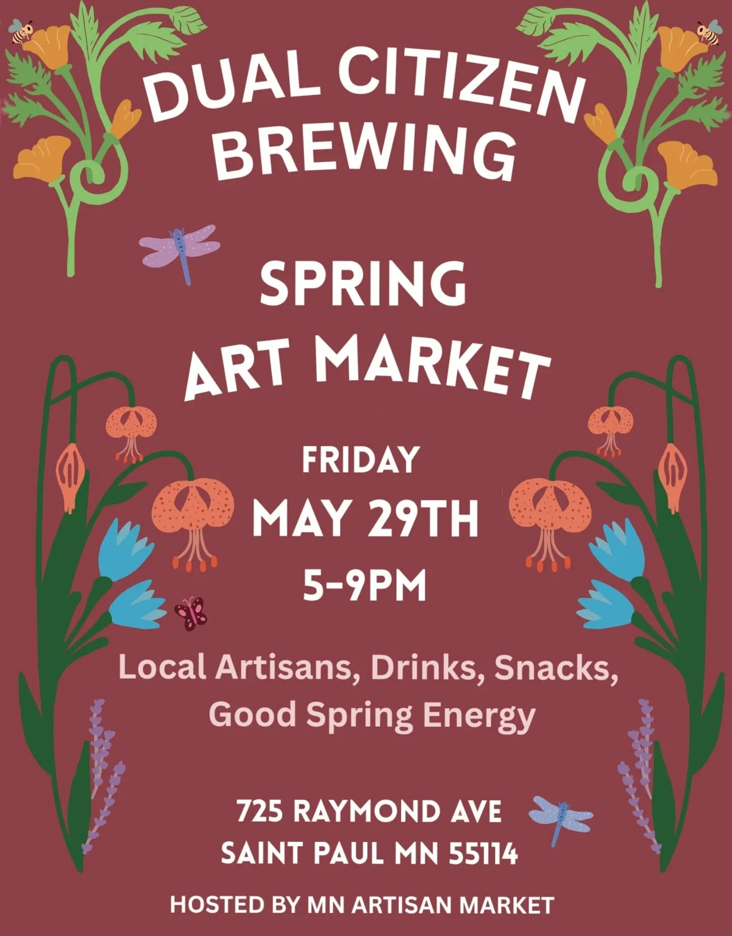 One week until the Spring Art Market with @mn_artisan_market !

I&rsquo;ll be there with embroidered hoops and wooden boxes, alongside 11 other local artisans. Come shop small, support Minnesota makers, and find something special for yourself or some