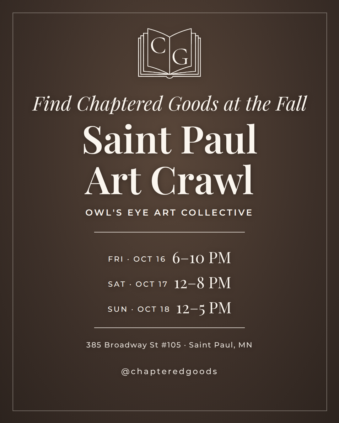 Fall Saint Paul Art Crawl at Owl's Eye