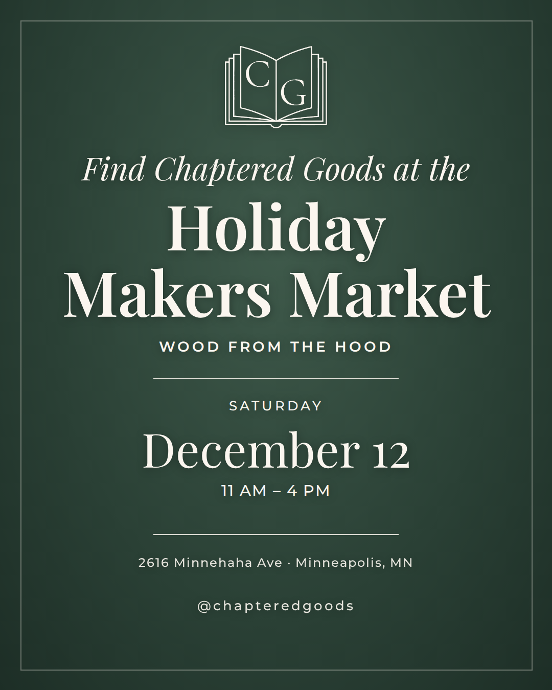 Holiday Makers Market at Wood From The Hood