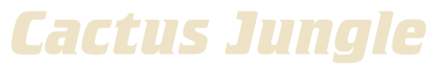 Text reading 'Cactus Jungle' in bold, stylized font