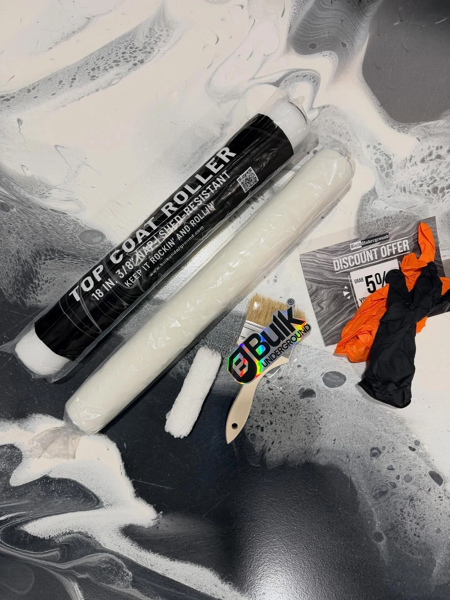 Shout out to @bulkunderground for the care package! Definitely will use these on our next install! #epoxy #epoxyresinart #polyaspartic #polyasparticcoating