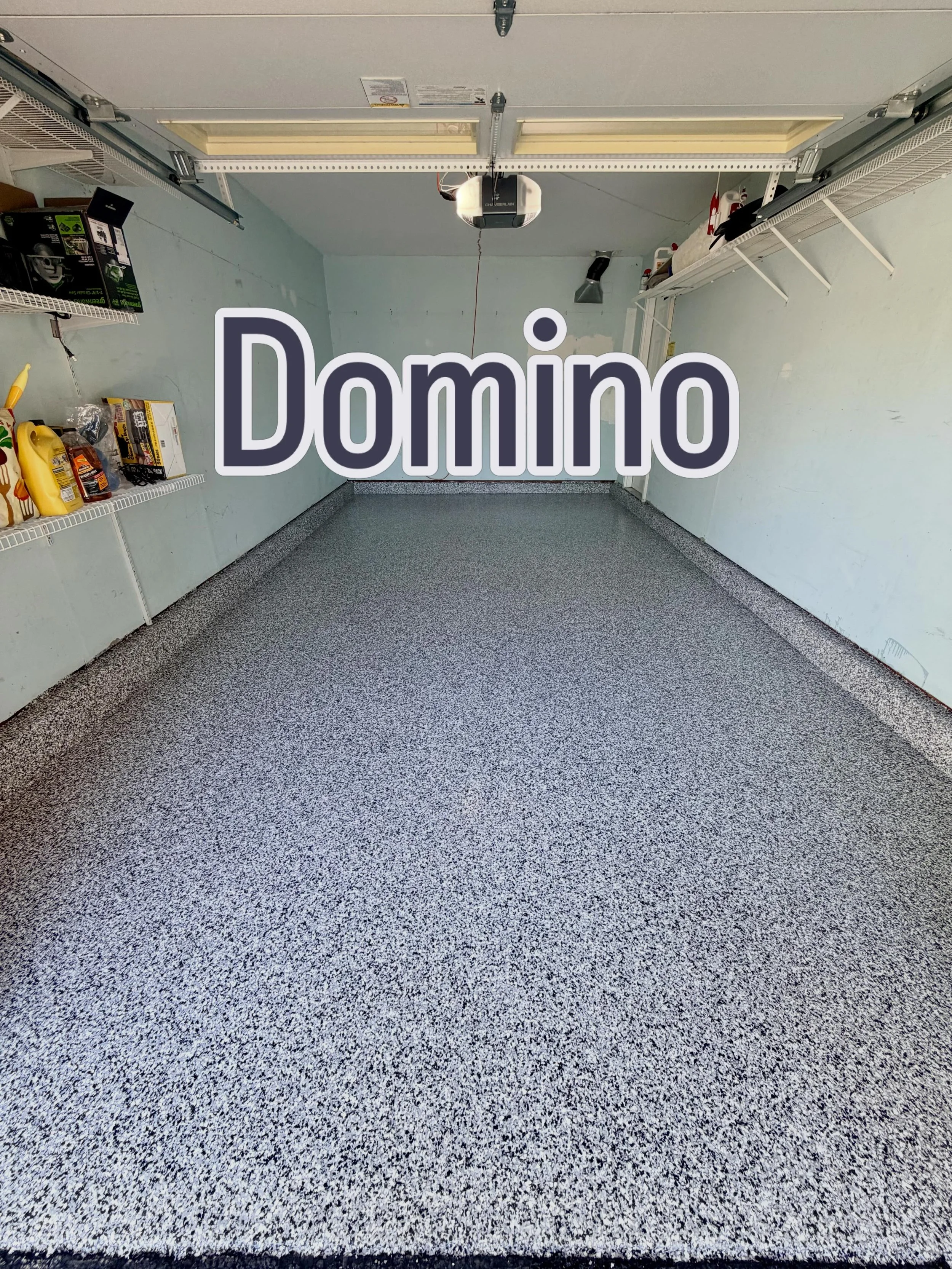 Check out how this floor went from 🤢 to 🤩!! This one car garage needed some TLC. Client chose domino decorative flakes for their color. Simiron 1150fc and polyaspartic topcoat. #simironcoatings #elit3garagefloors #epoxy #polyaspartic