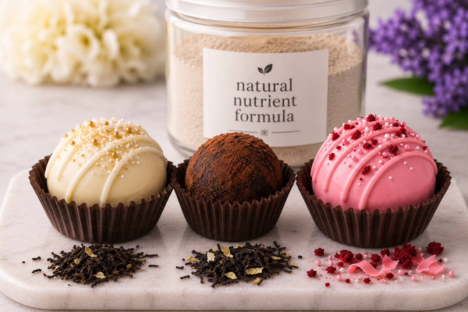 Natural Focus Cake Truffles (6 truffles per box)