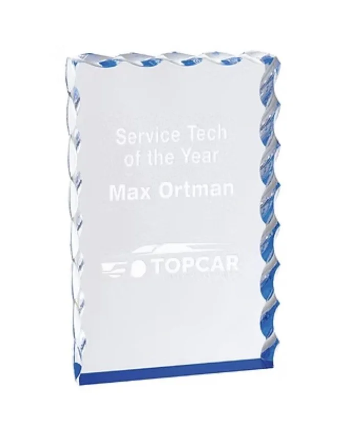 Blue Wave Edge Acrylic