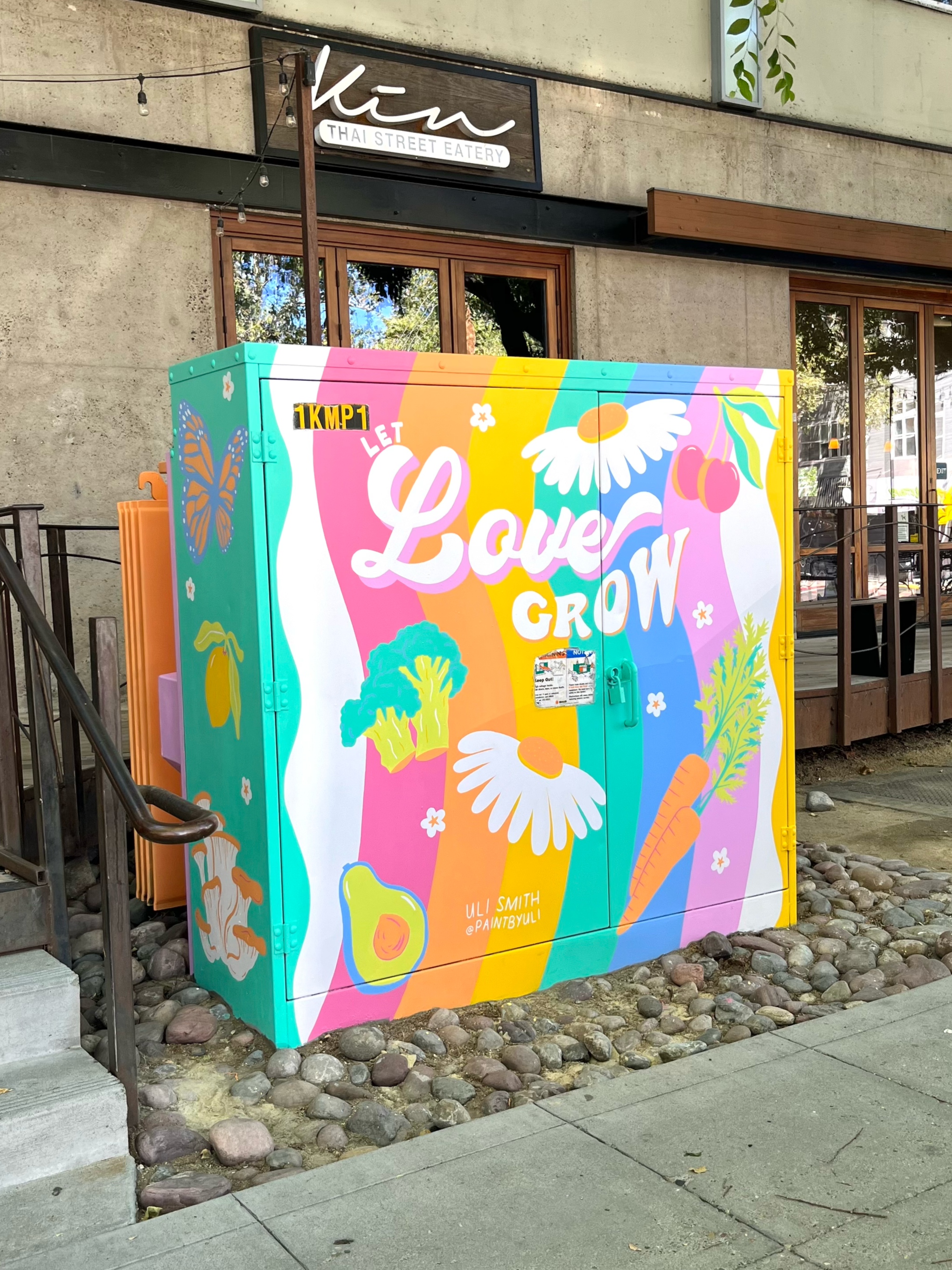 Let Love Grow, 78 sqft mural commissioned by MARRS & Fulcrum Property, Sacramento, CA

