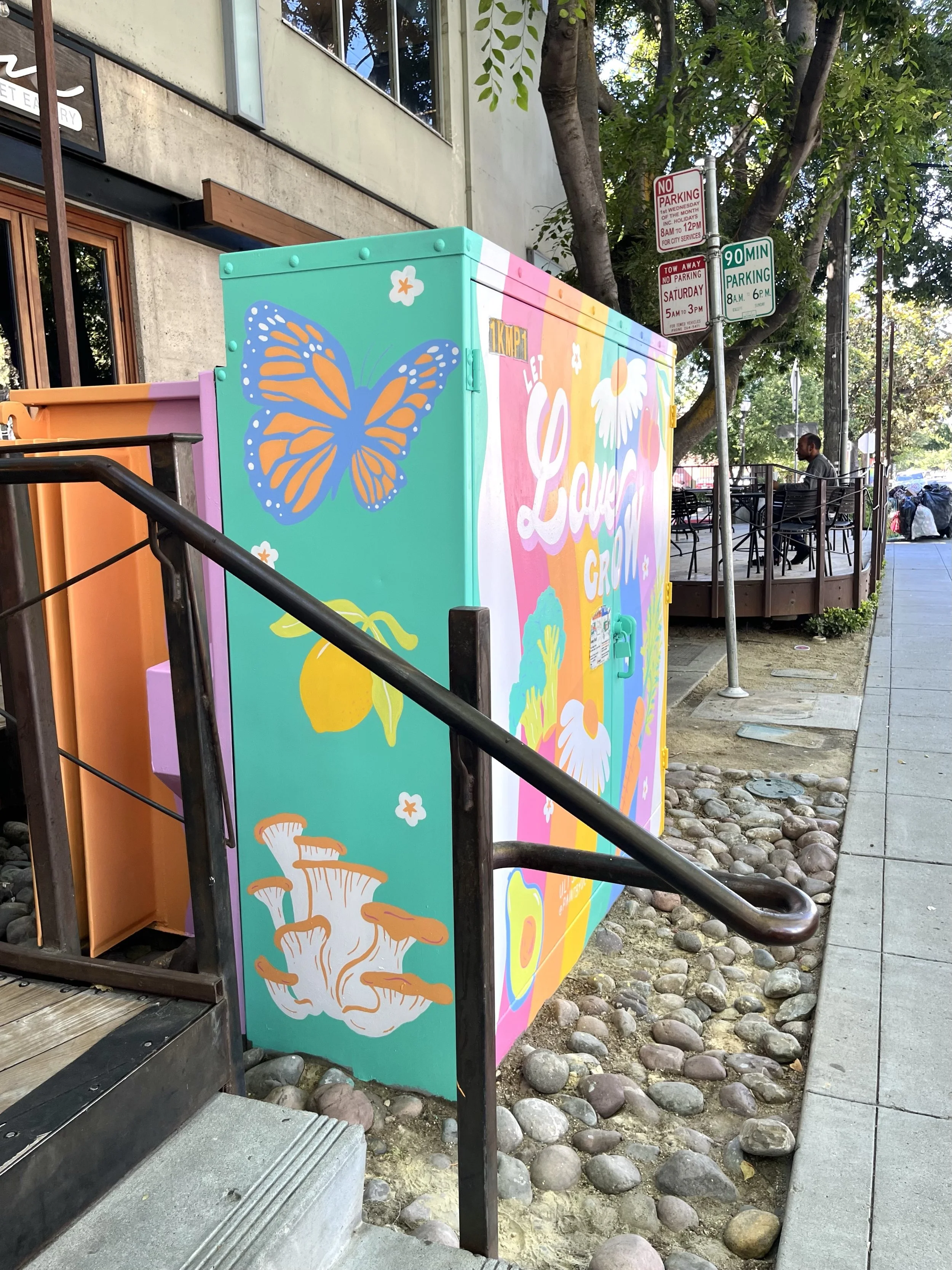 Let Love Grow, 78 sqft mural commissioned by MARRS & Fulcrum Property, Sacramento, CA

